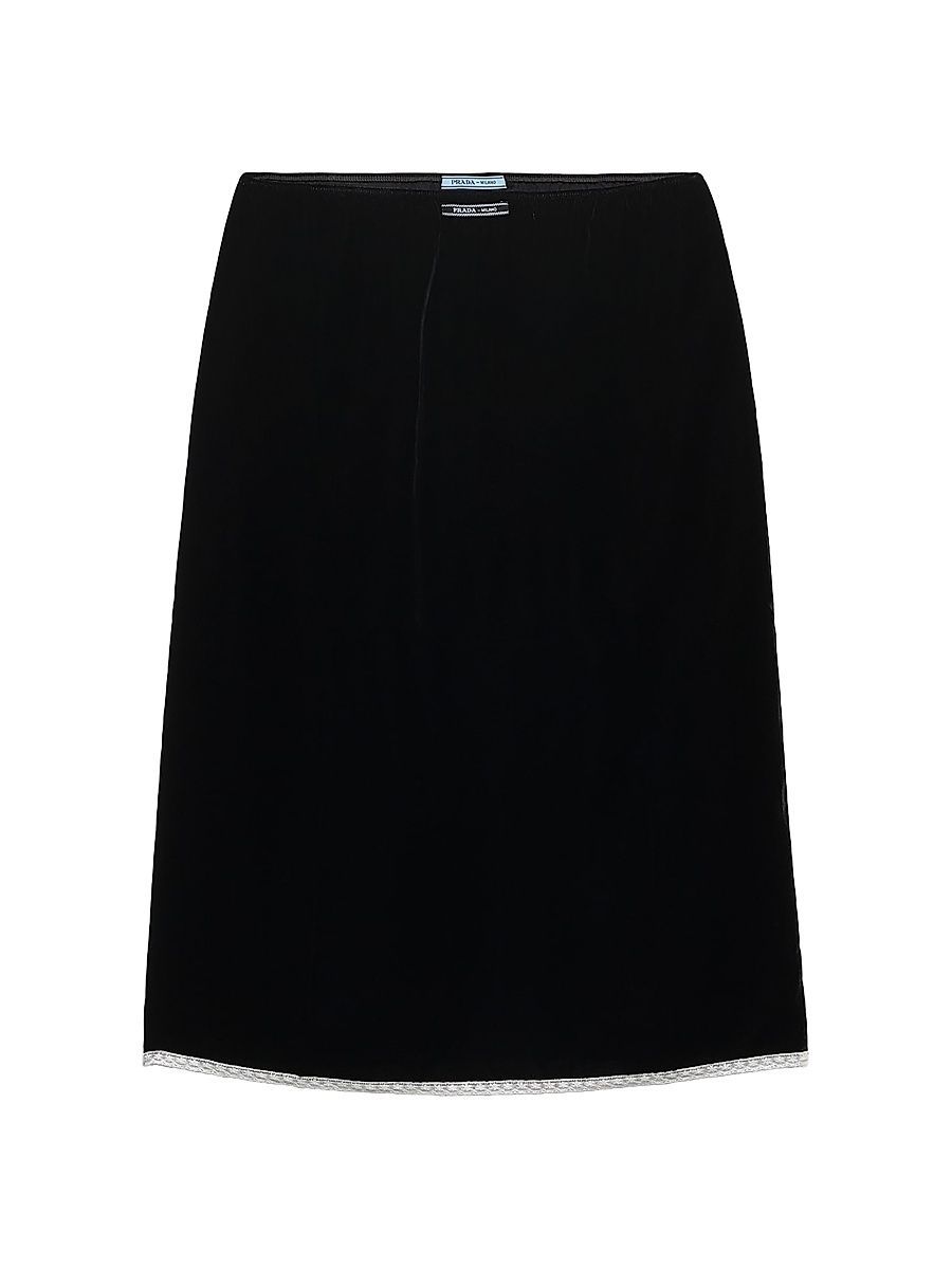 Women's Velvet Underskirt - Black - Size 6