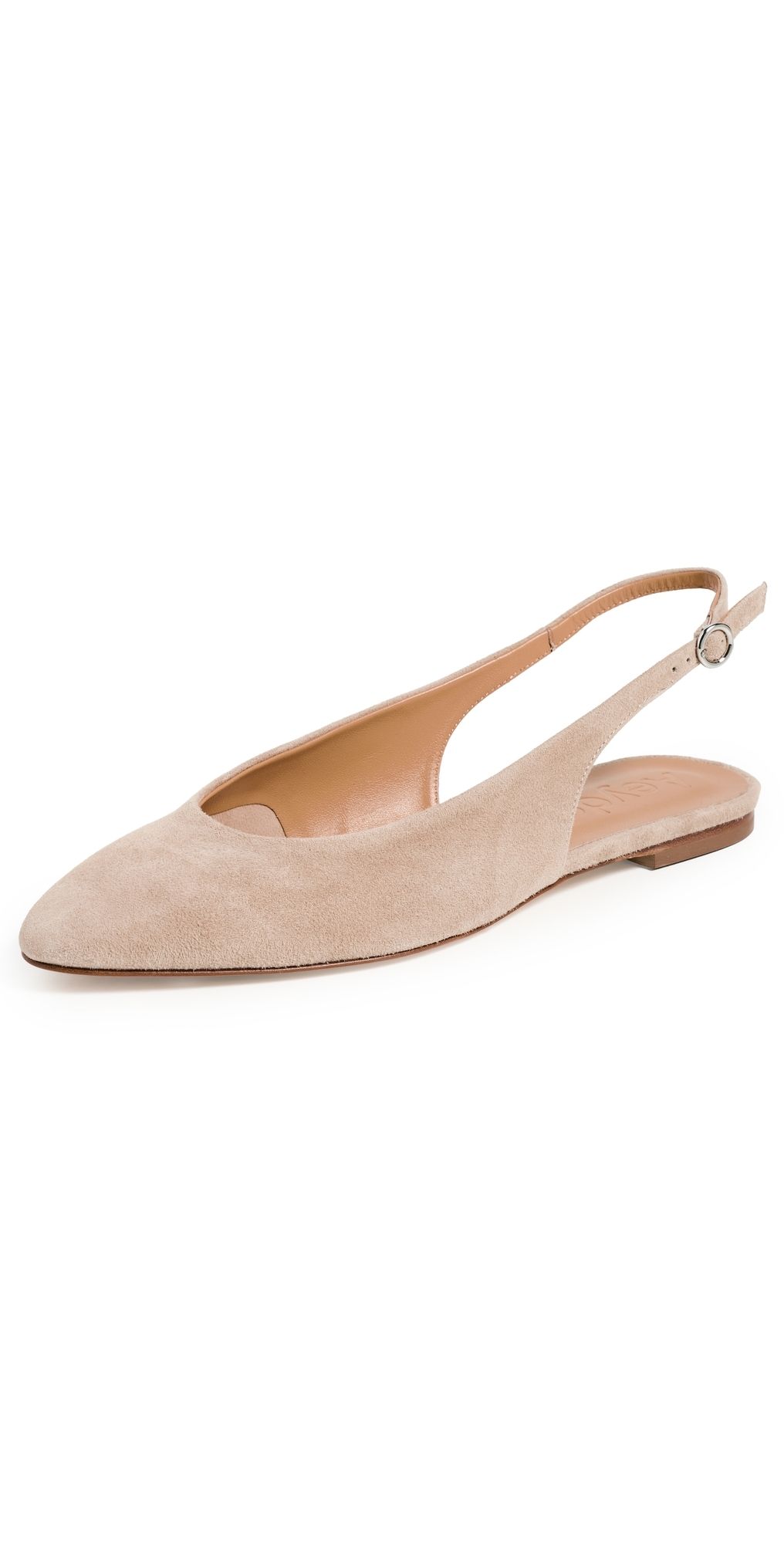 AEYDE Amelia Kid Suede Leather Sand Flats Sand 40