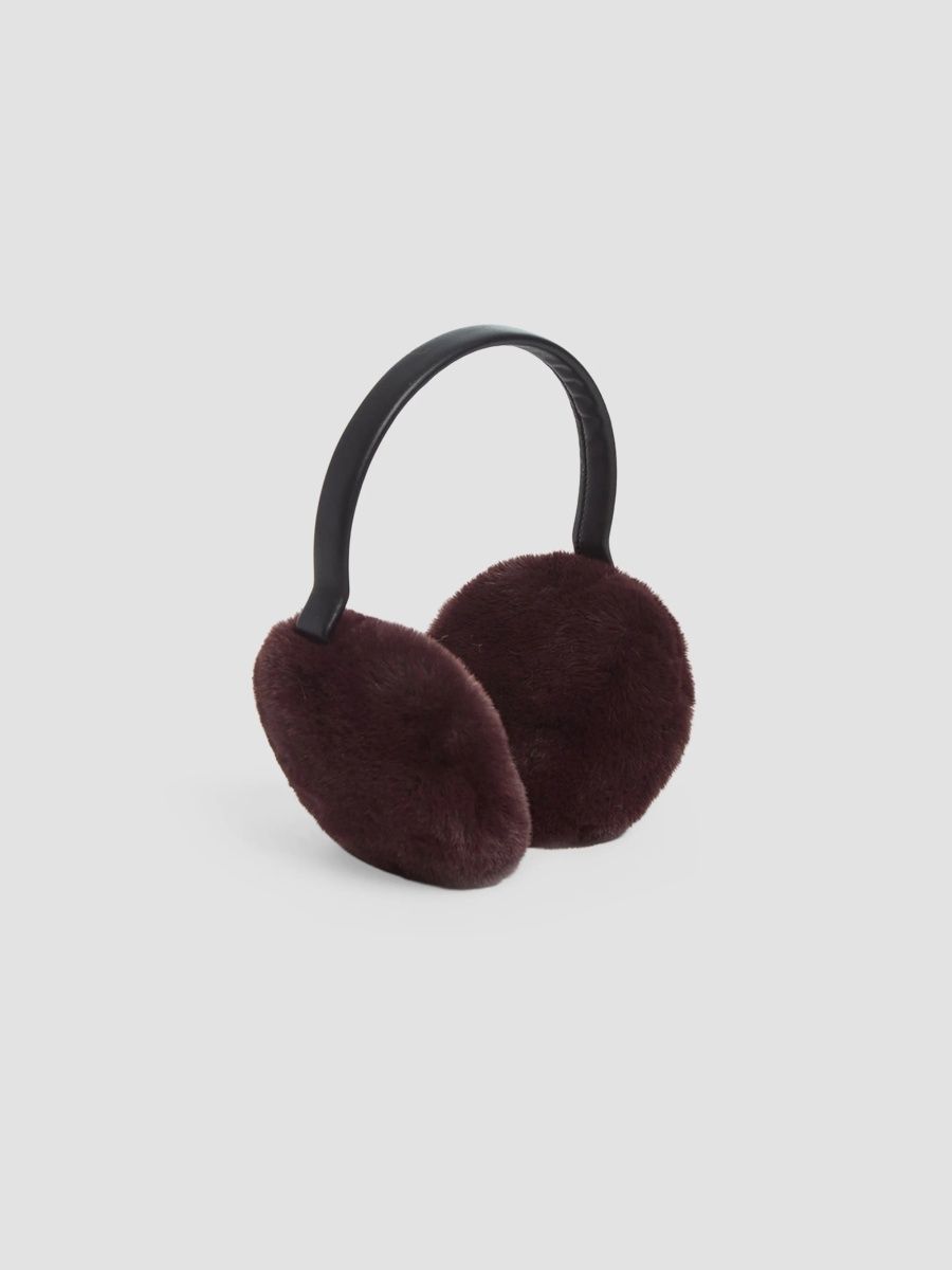 Apparis Women's Esme Plush Faux-Fur Earmuffs - Burgundy