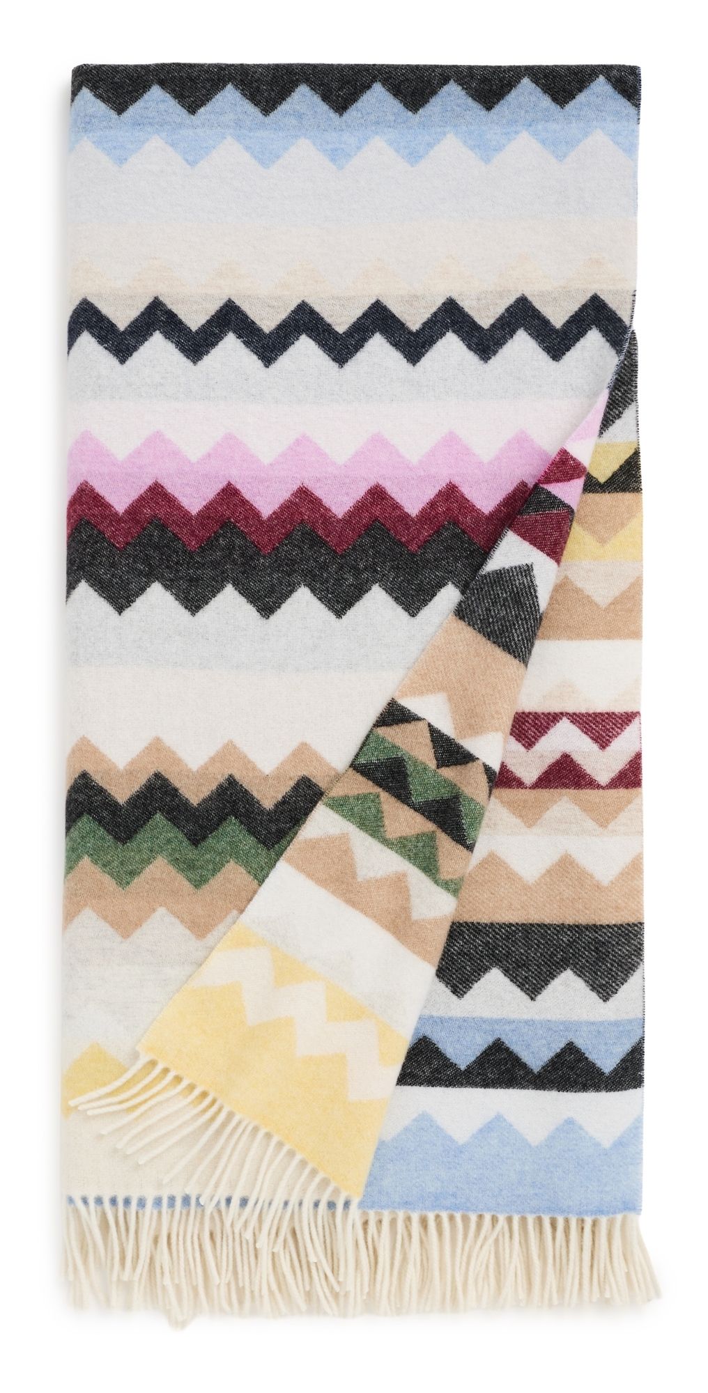 Missoni Clifford Throw Blanket Black Multicolor One Size