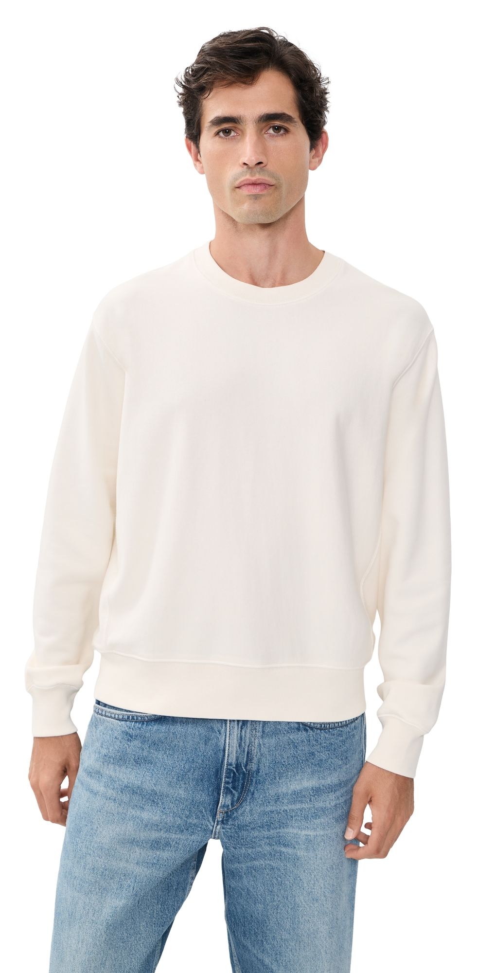 Madewell New McCarren Crewneck Antique Cream S