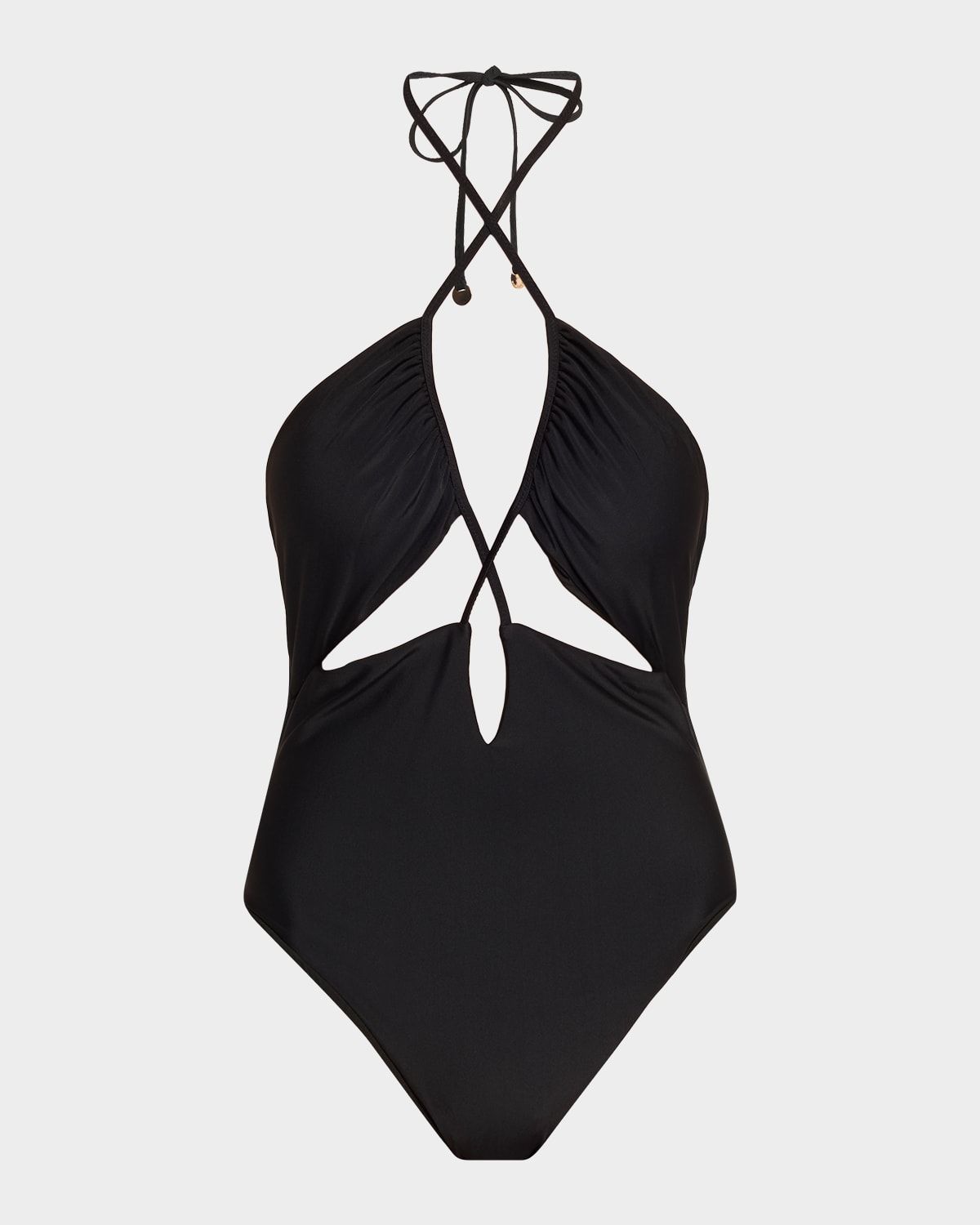 Nia Cutout Halter One-Piece Swimsuit