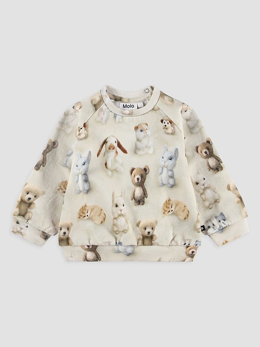 Baby Boy's & Little Boy's Disc Animal-Print Cotton Sweatshirt - Felted Friends - Size 2