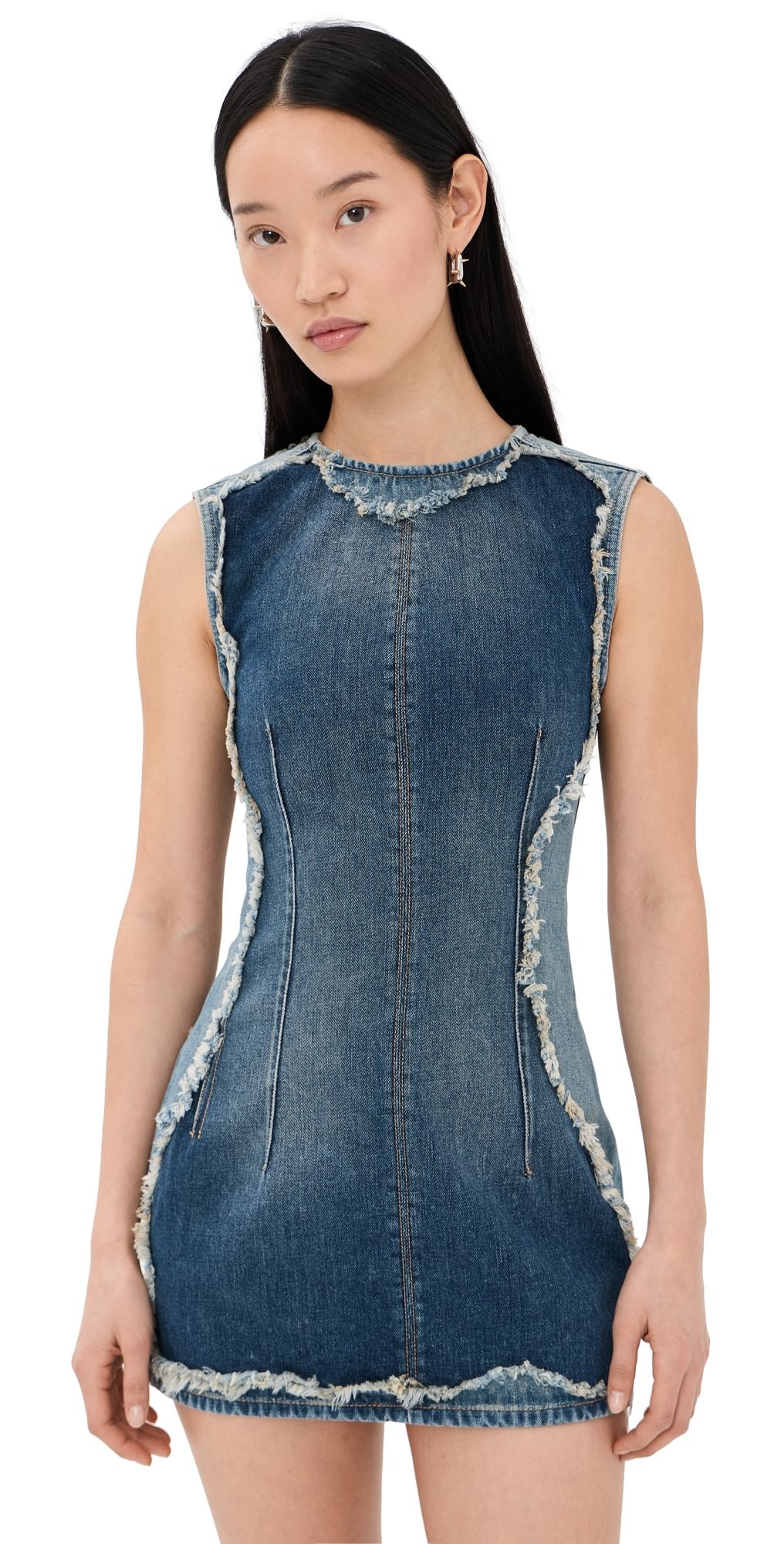 Acne Studios Denim Mini Dress Mid Blue 40