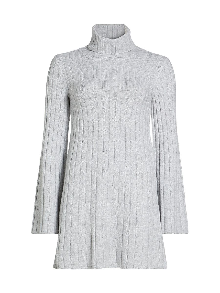 Women's Meredith Turtleneck Minidress - Ice Heather Grey - Size XS
