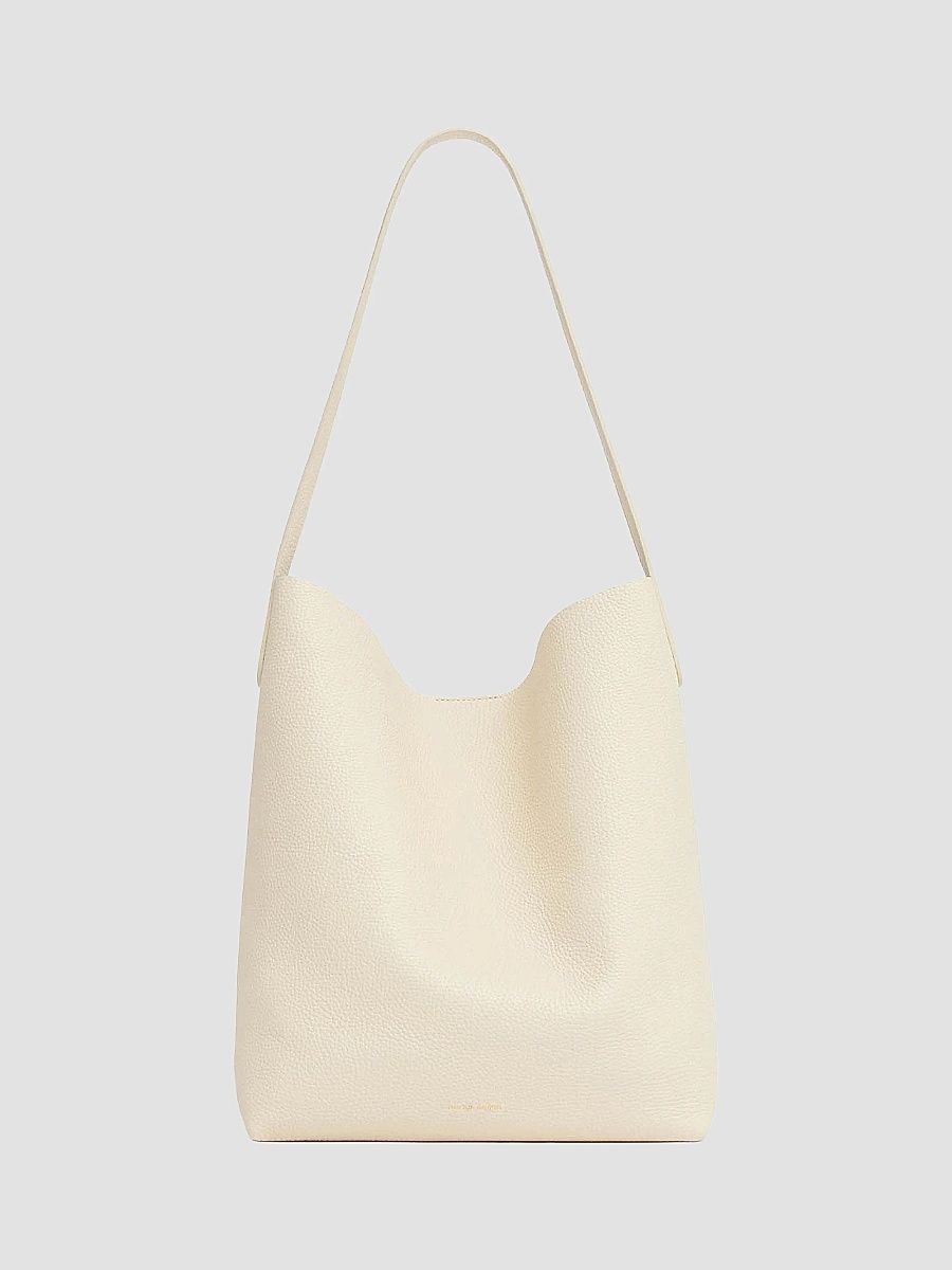 Mansur Gavriel Women's Everyday Cabas Pebbled-Leather Bag - Jasmine