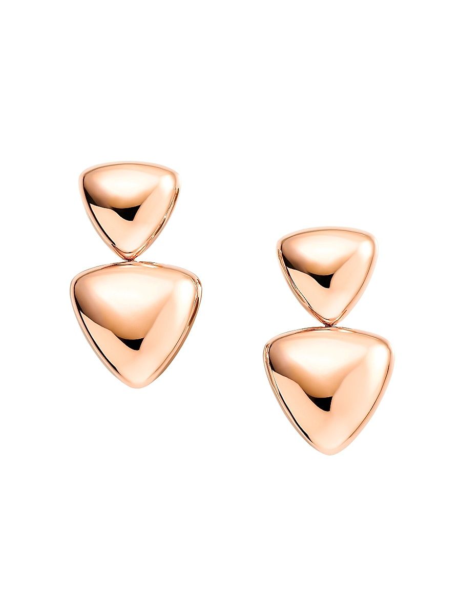 Women's Freccia 18K Rose Gold Drop Earrings - Rose Gold