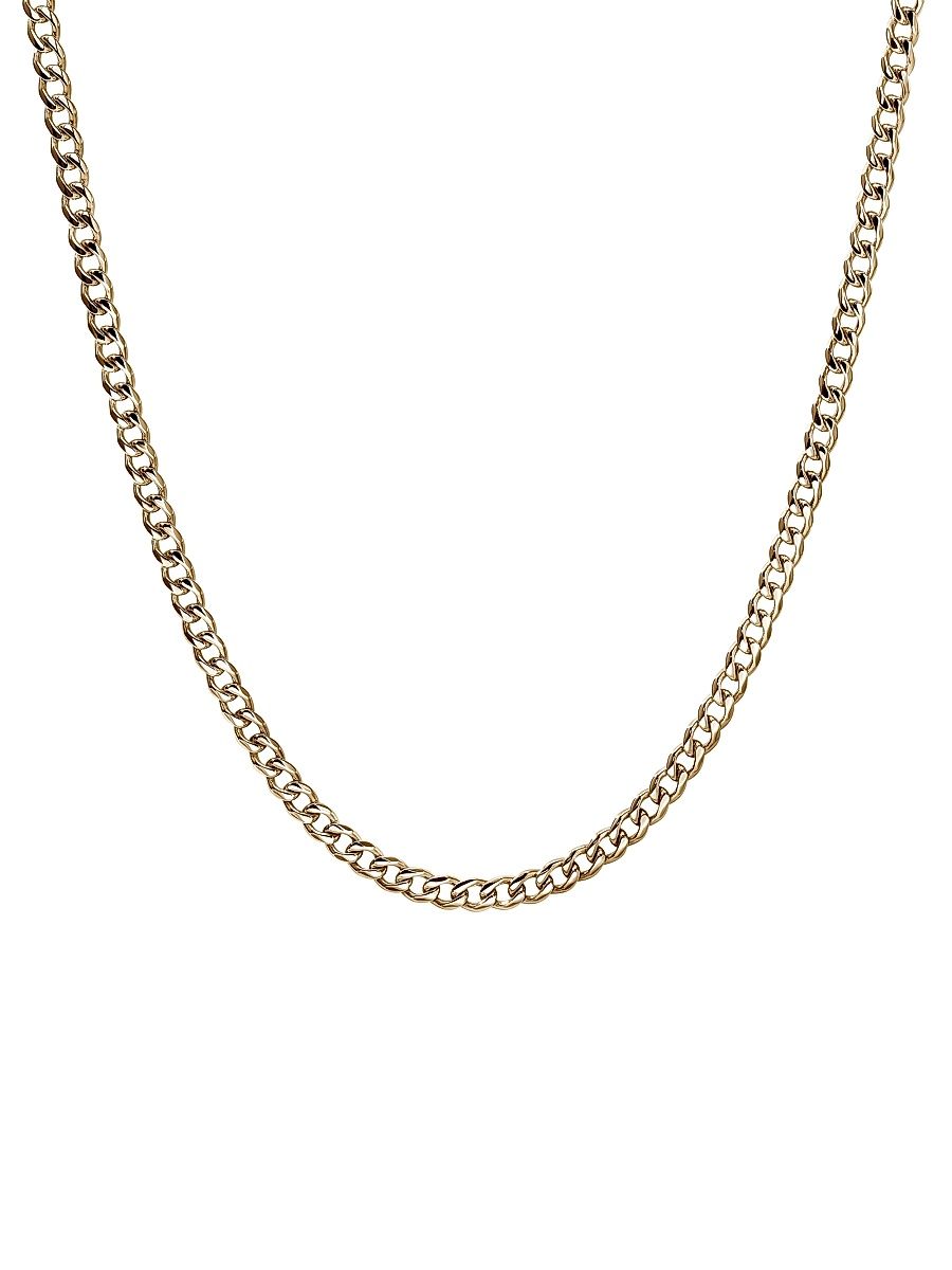14K Yellow Gold Curb Chain Necklace - Gold - Size 20