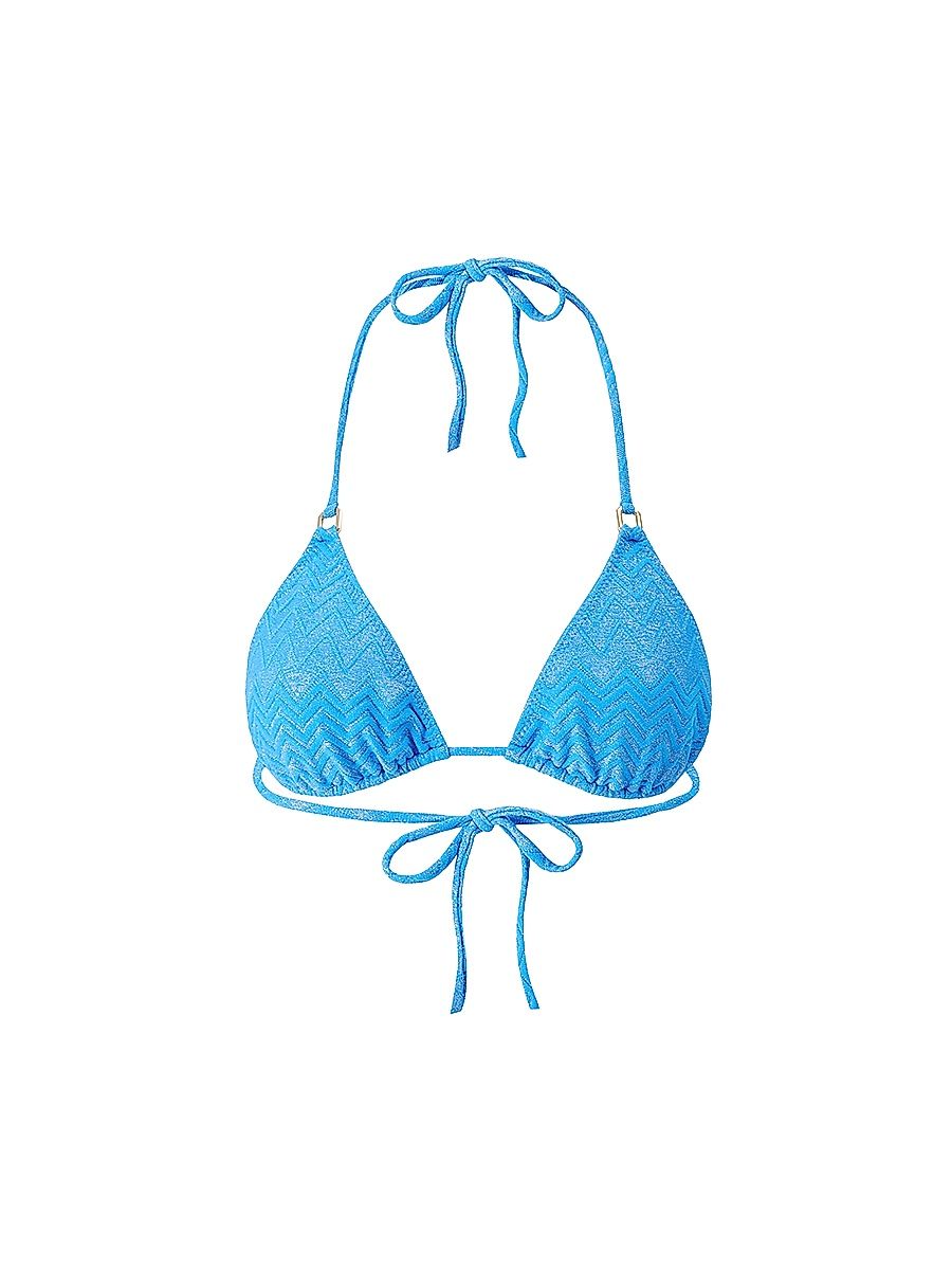 Women's Maine Bikini Top - Zigzag Ocean - Size 12