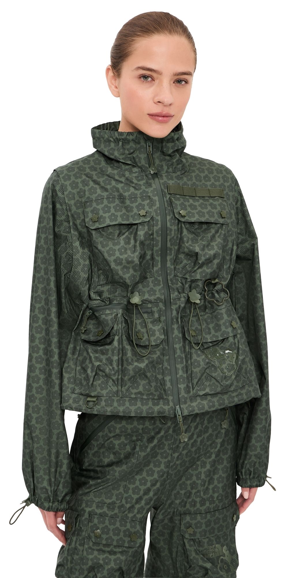 Cecilie Bahnsen Cecilie Bahnsen X The North Face Convertible Jacket Forest Night Green M