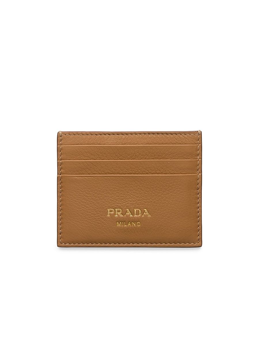 Women's Leather Card Holder - Brown