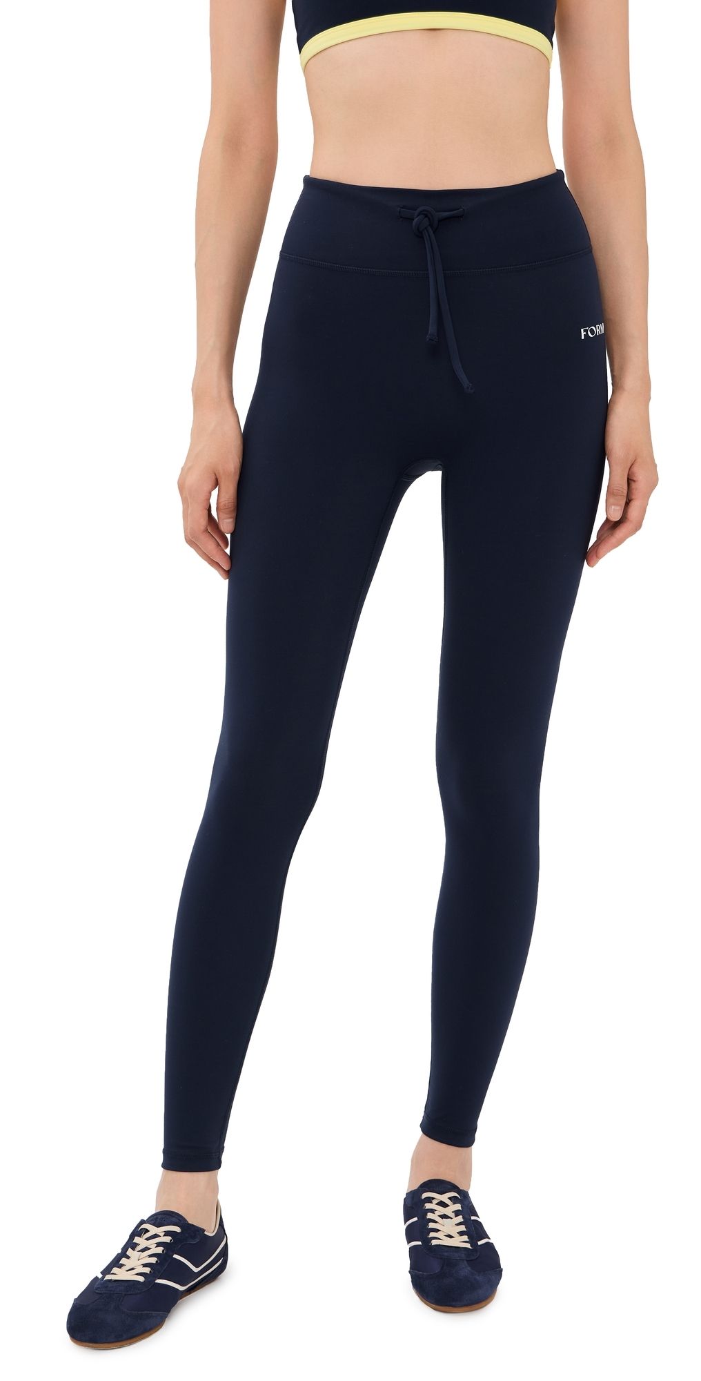 FORM Drawstring Leggings Navy M