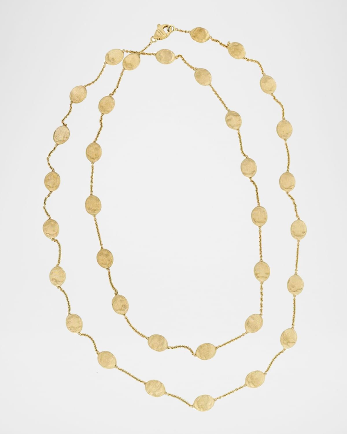 Siviglia 18k Gold Long Station Necklace, 36"L