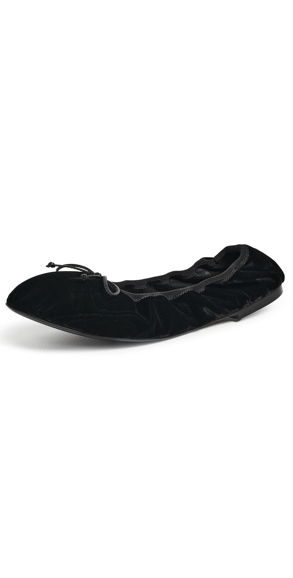 Stuart Weitzman Nia Velvet Ballet Flats Black 9