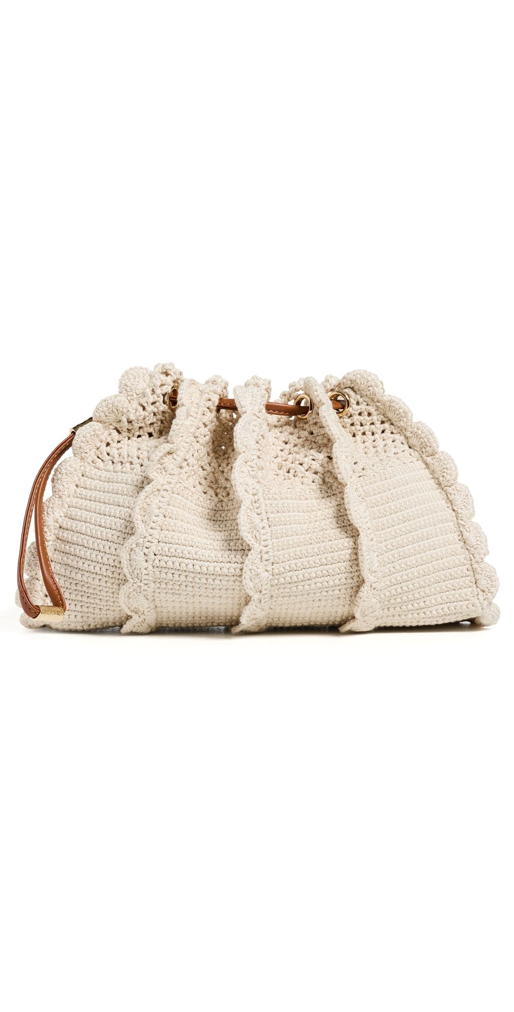Ulla Johnson Adria Small Crochet Crossbody Bag Cowrie One Size