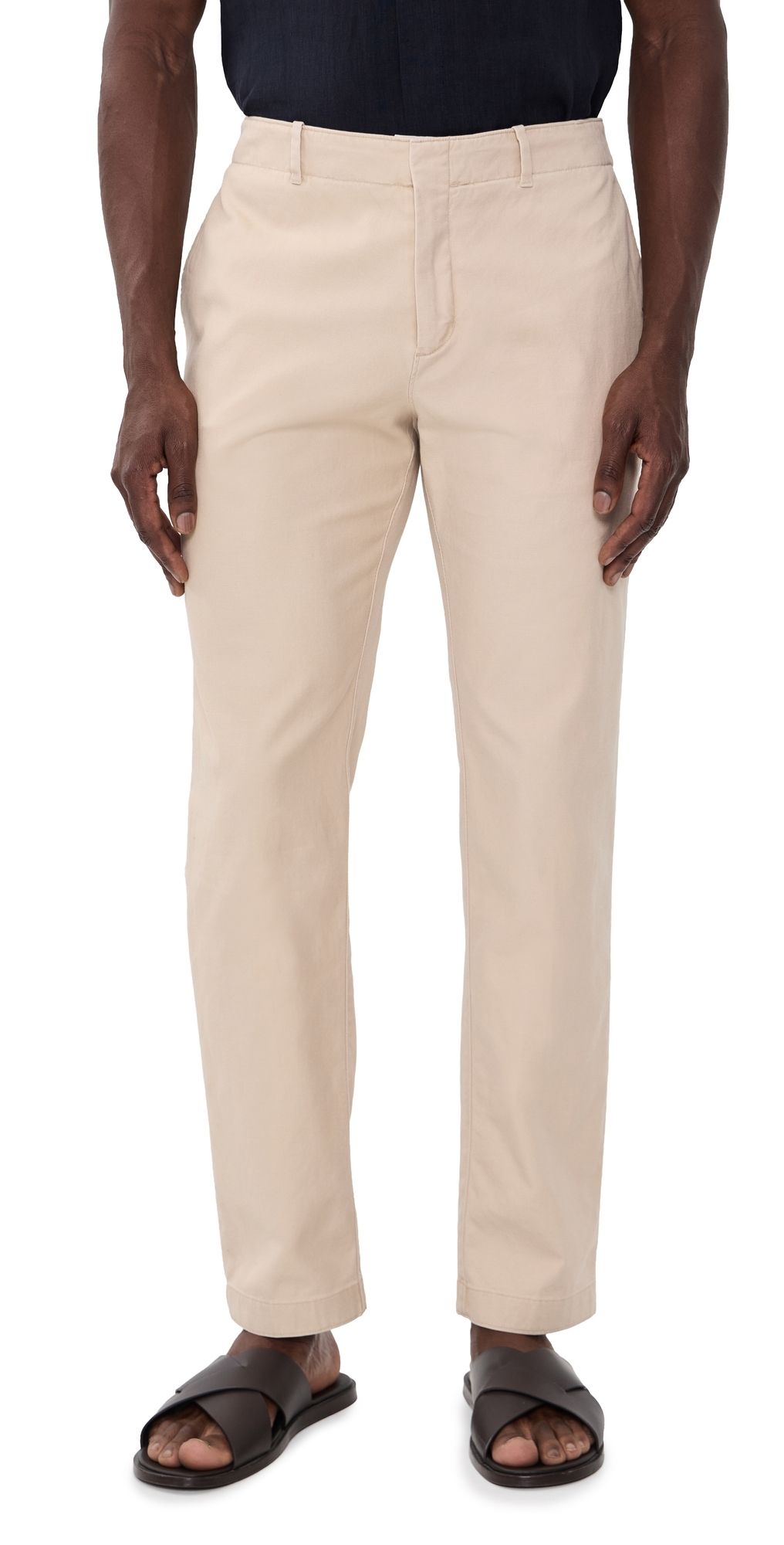 Orlebar Brown Ray Tailored Garment Wash Trousers Latte 30