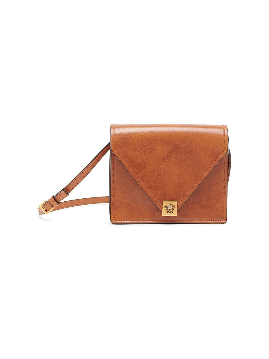 Women's Mini Leather Shoulder Bag - Leather Gold