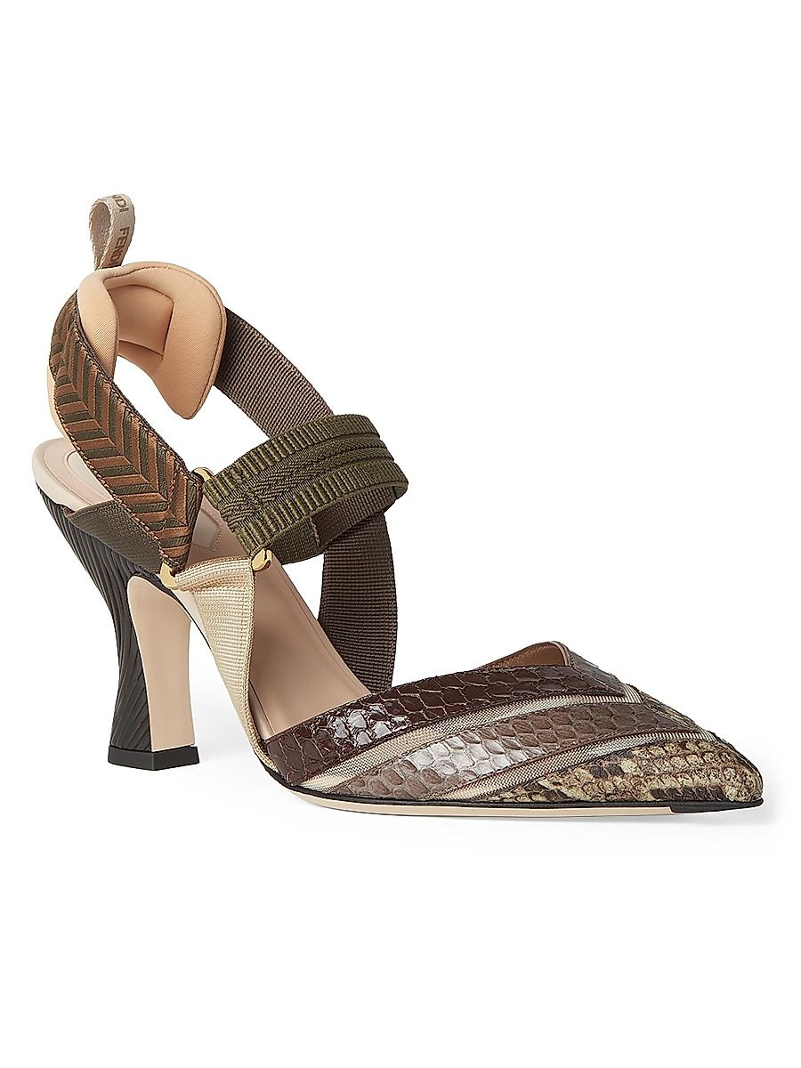 Women's Ayers 85MM Leather Pumps - Nudo Moro Mud - Size 12