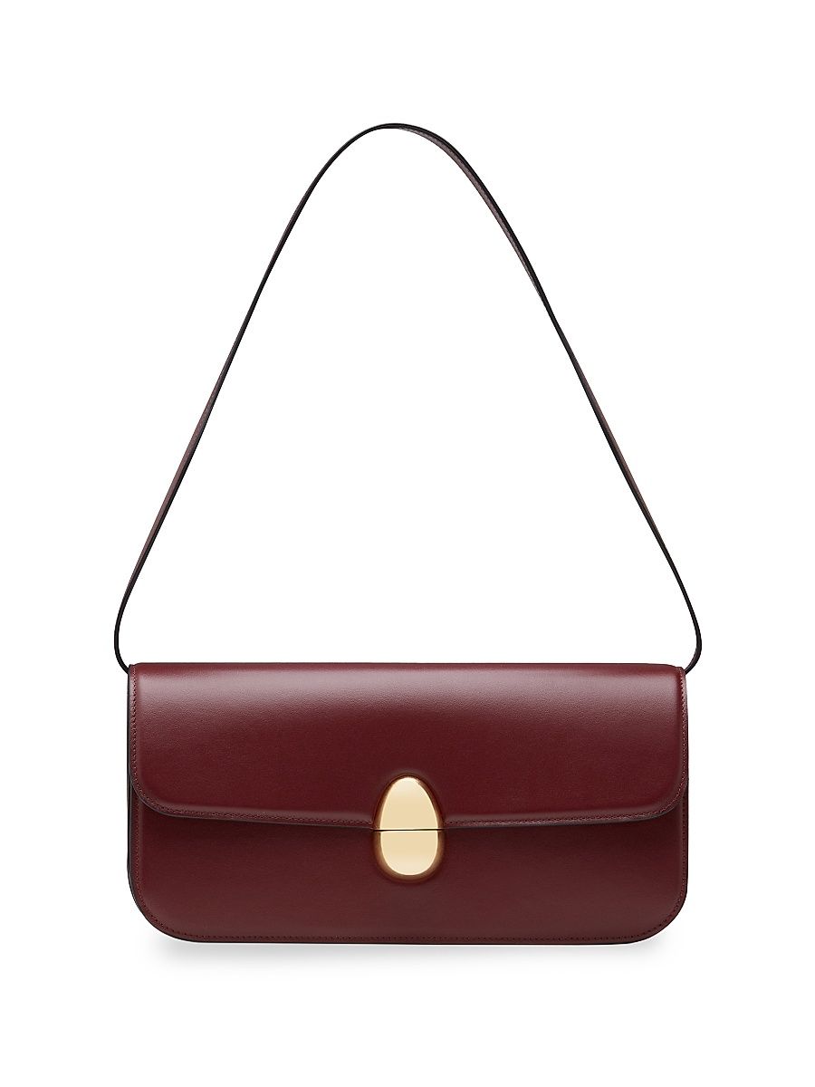 Women's Phoenix Leather Convertible Shoulder Bag - Burgundy