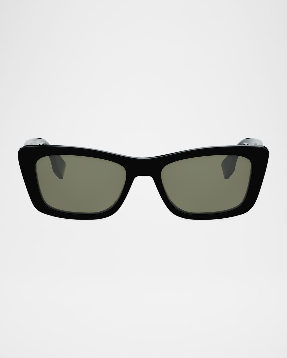 Lettering 53mm Rectangle Sunglasses