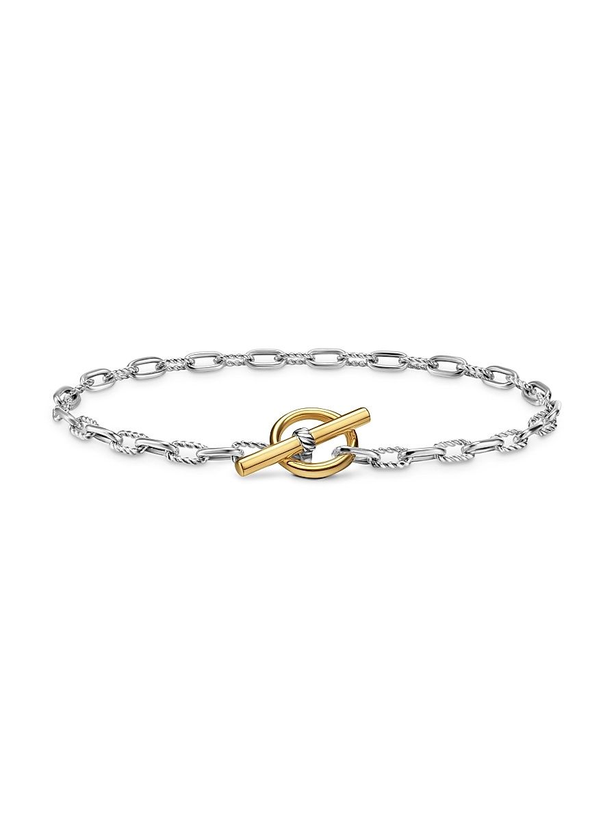 Women's DY Madison Toggle Chain Bracelet in Sterling Silver - Silver - Size Medium