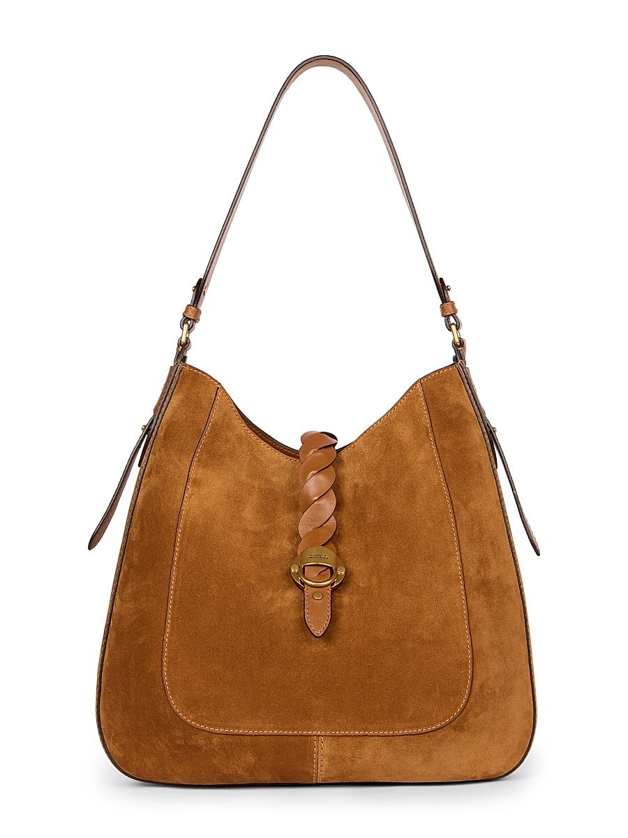 Women's Altay Suede Hobo Bag - Cognac