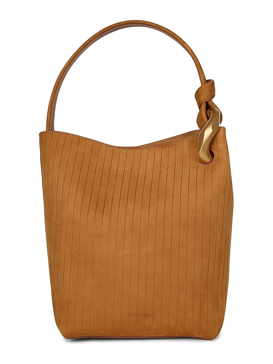 Women's The JWA Corner Suede Bucket Bag - Caramel