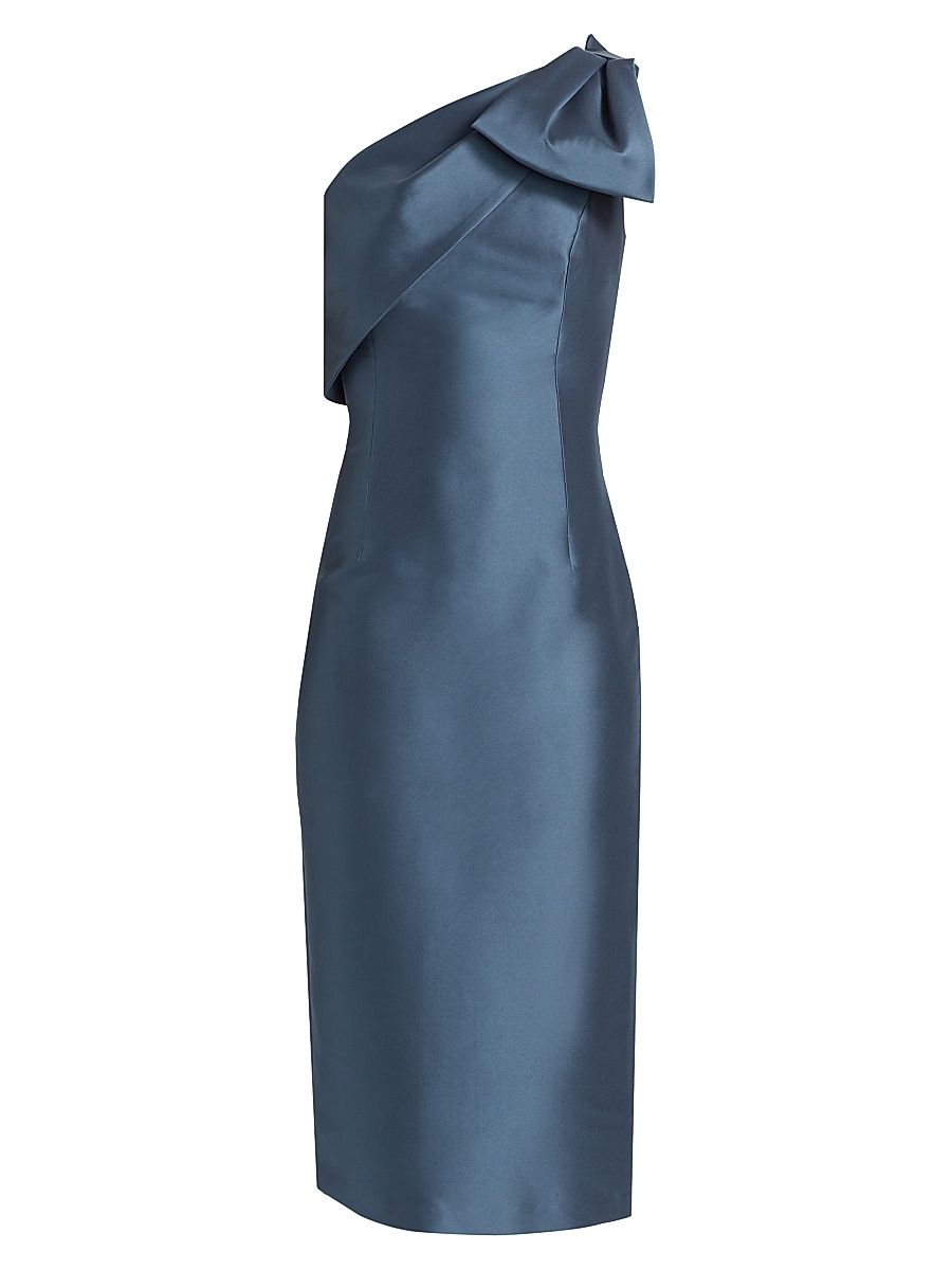 Women's Sharla One-Shoulder Cocktail Dress - Steel Blue - Size 6