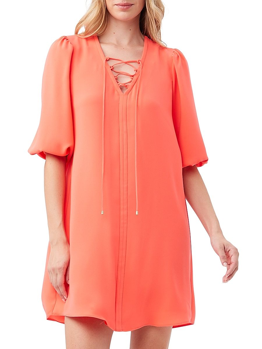 Women's Zahara Lace-Up Dress - Superflora - Size Medium