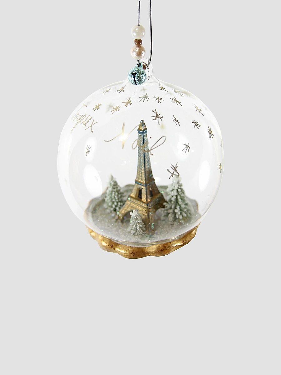 Joyeux Noel Glass Globe Ornament