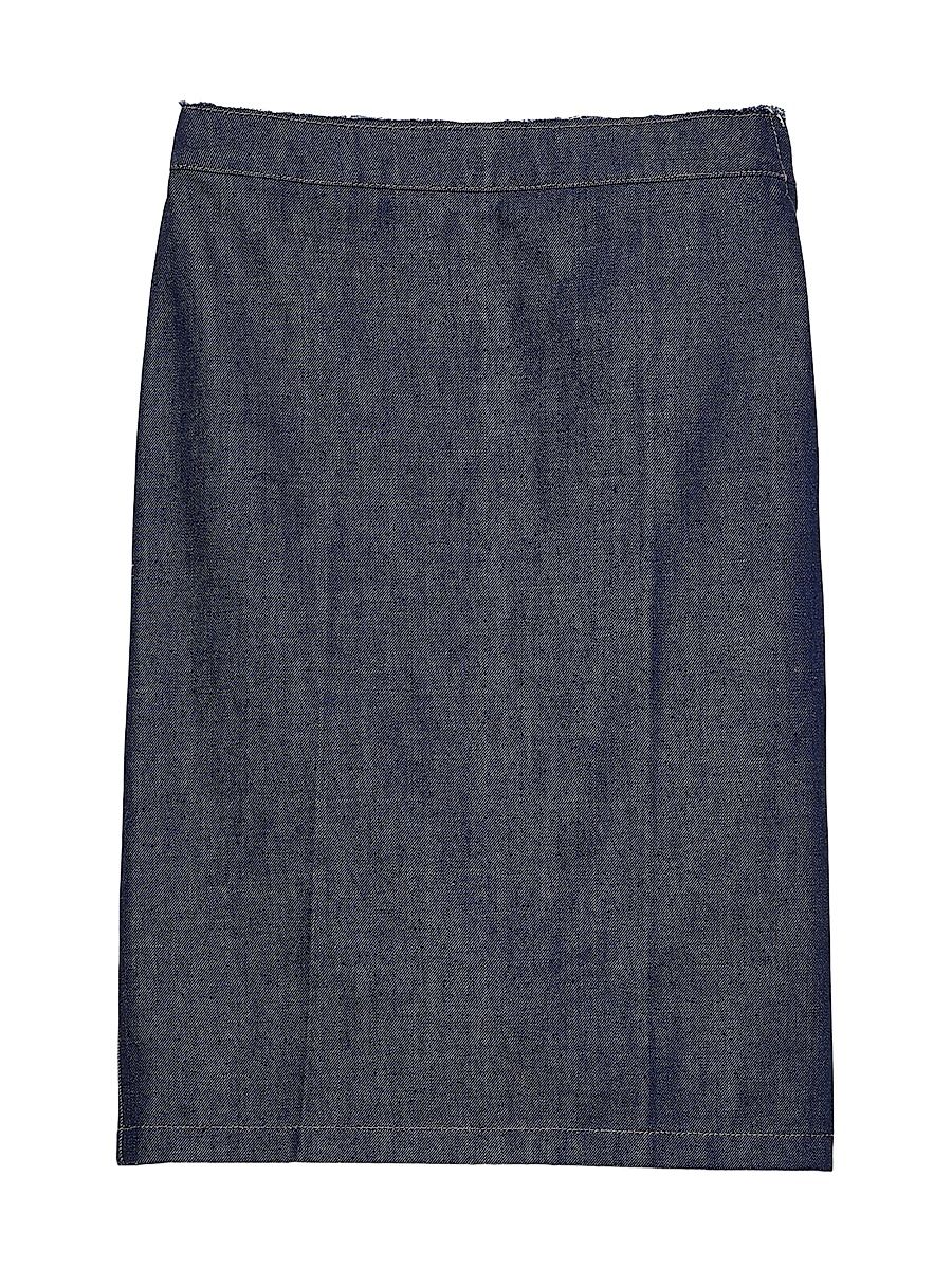Women's Denim Pencil Skirt - Blue - Size 0