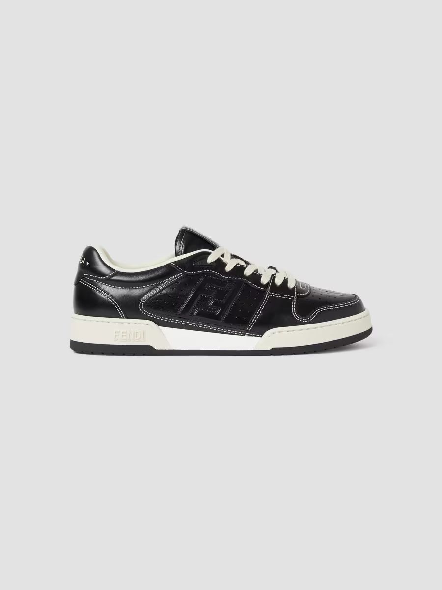 Men Match Leather Low-Top Sneakers - Nero Merinos - Size 9