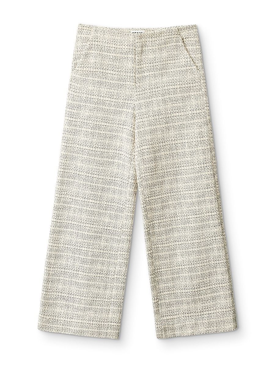 Women's Lilia Tweed Straight Pants - Ivory Multi - Size 12