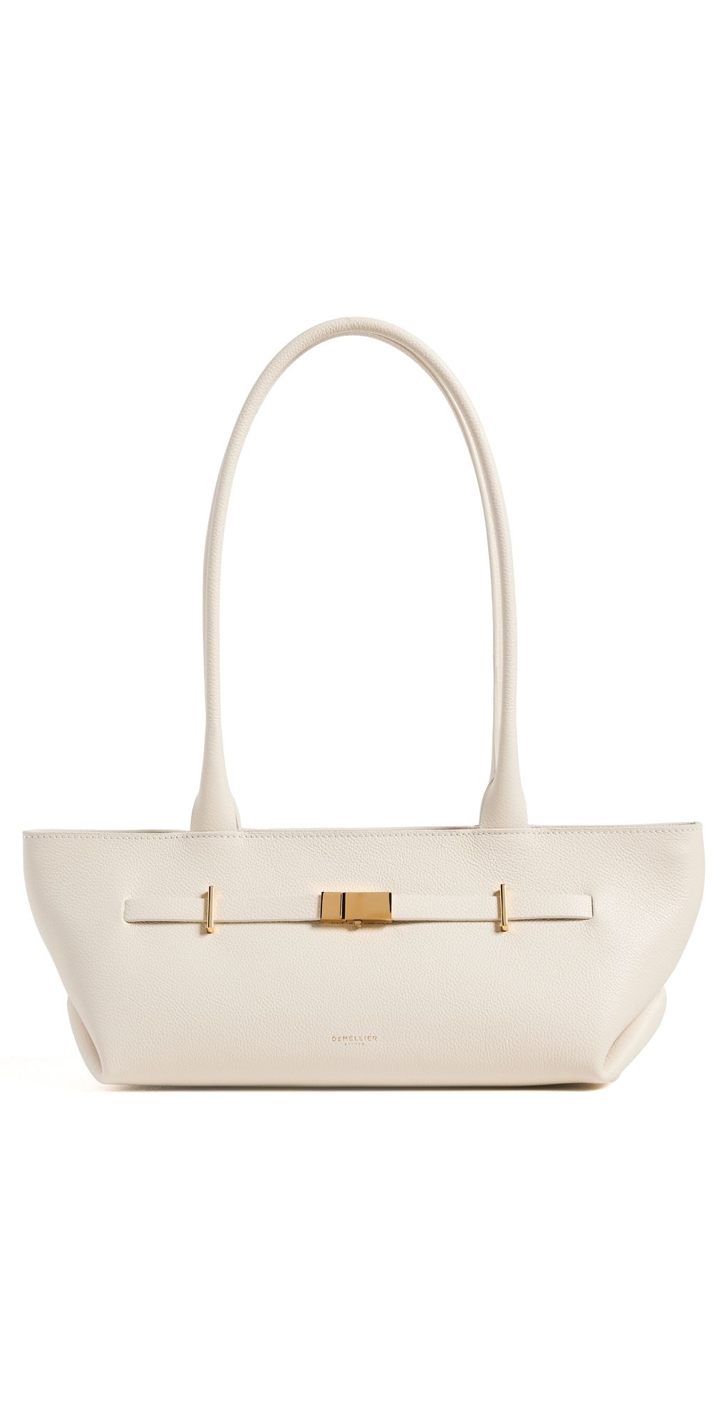DeMellier The New York Shoulder Bag Off White Small Grain One Size