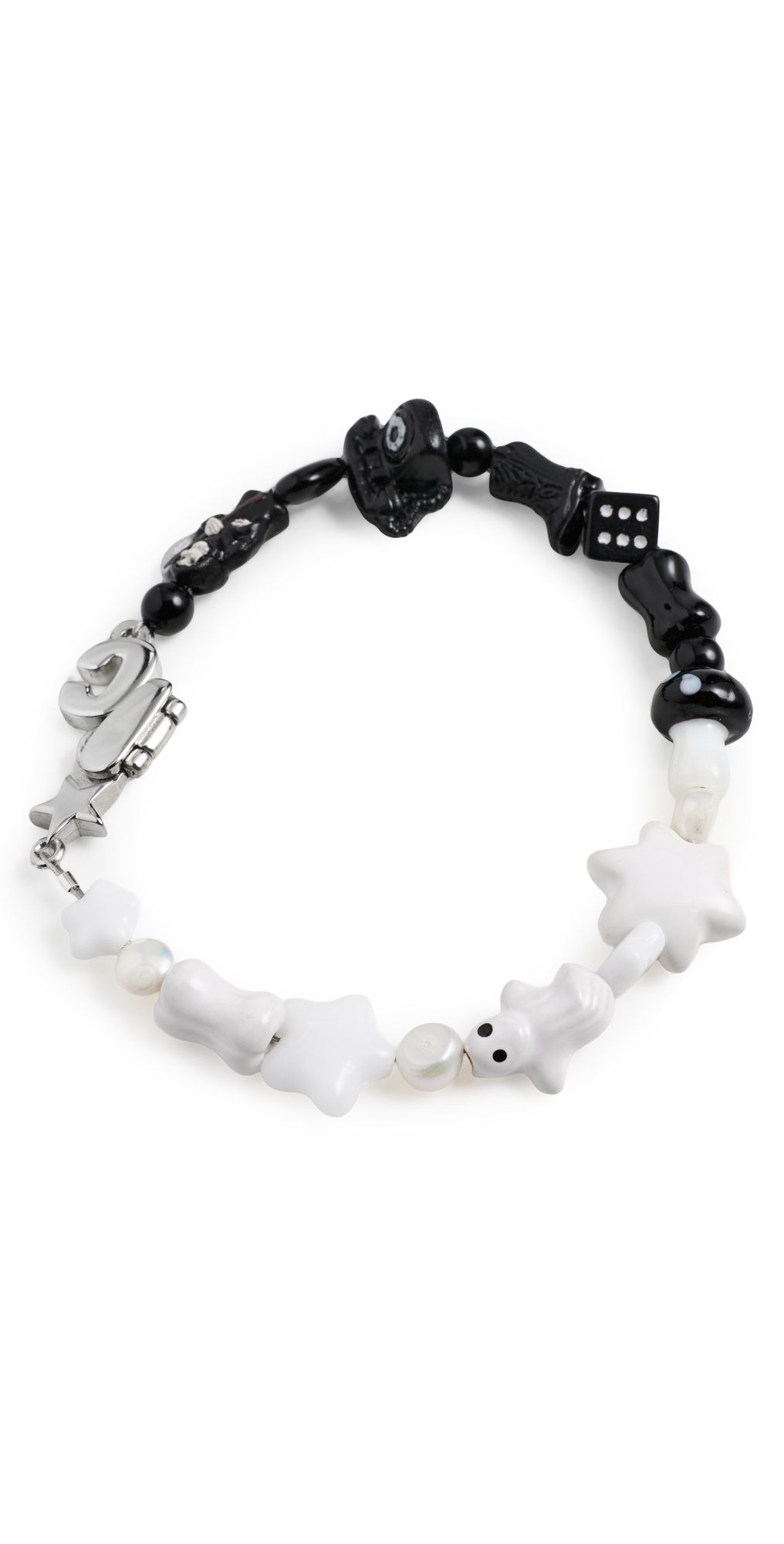Ian Charms The Lancer Bracelet White, Black One Size