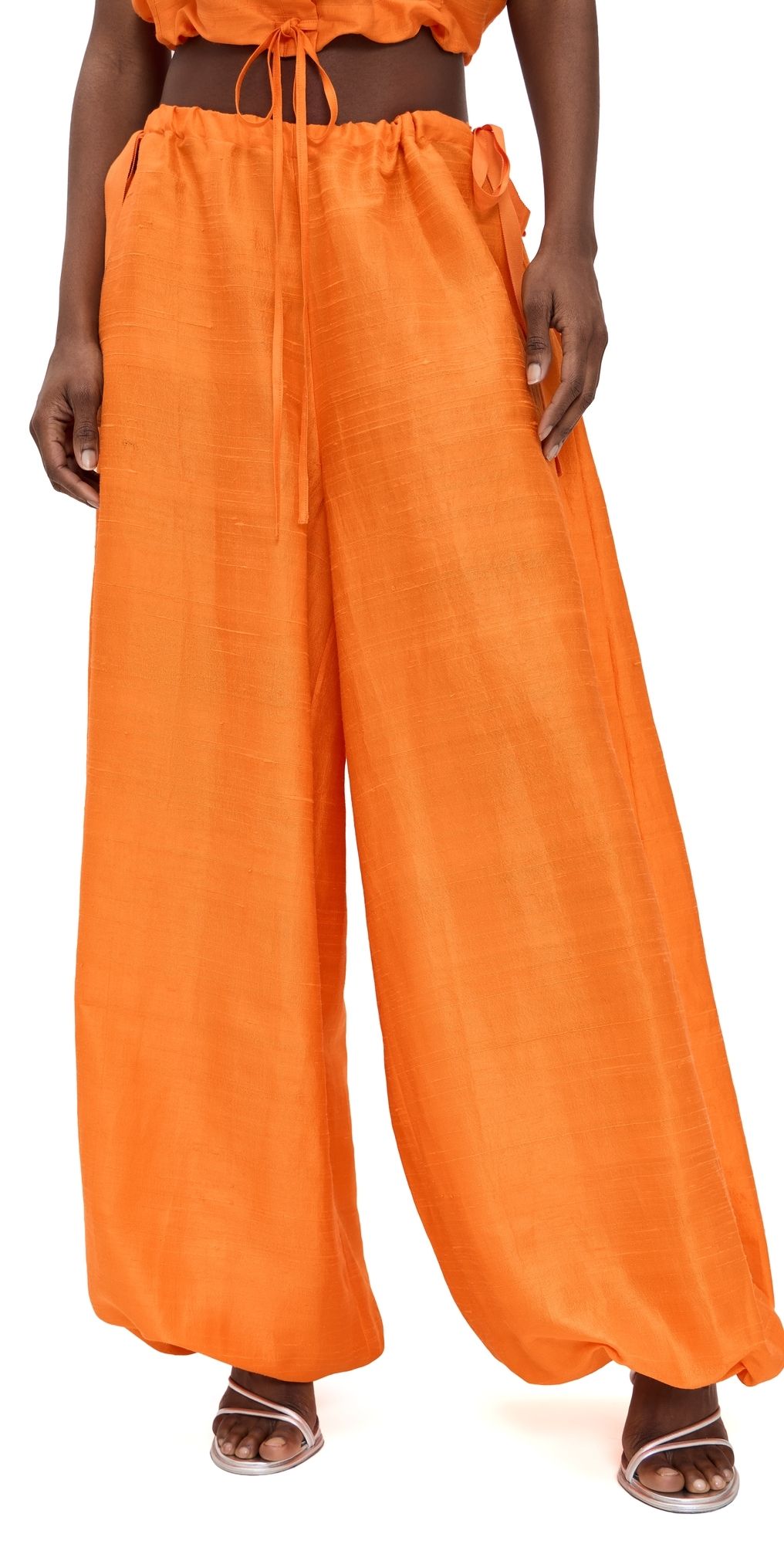 Coniglio Palm Beach Silk Bubble Pants Marigold One Size