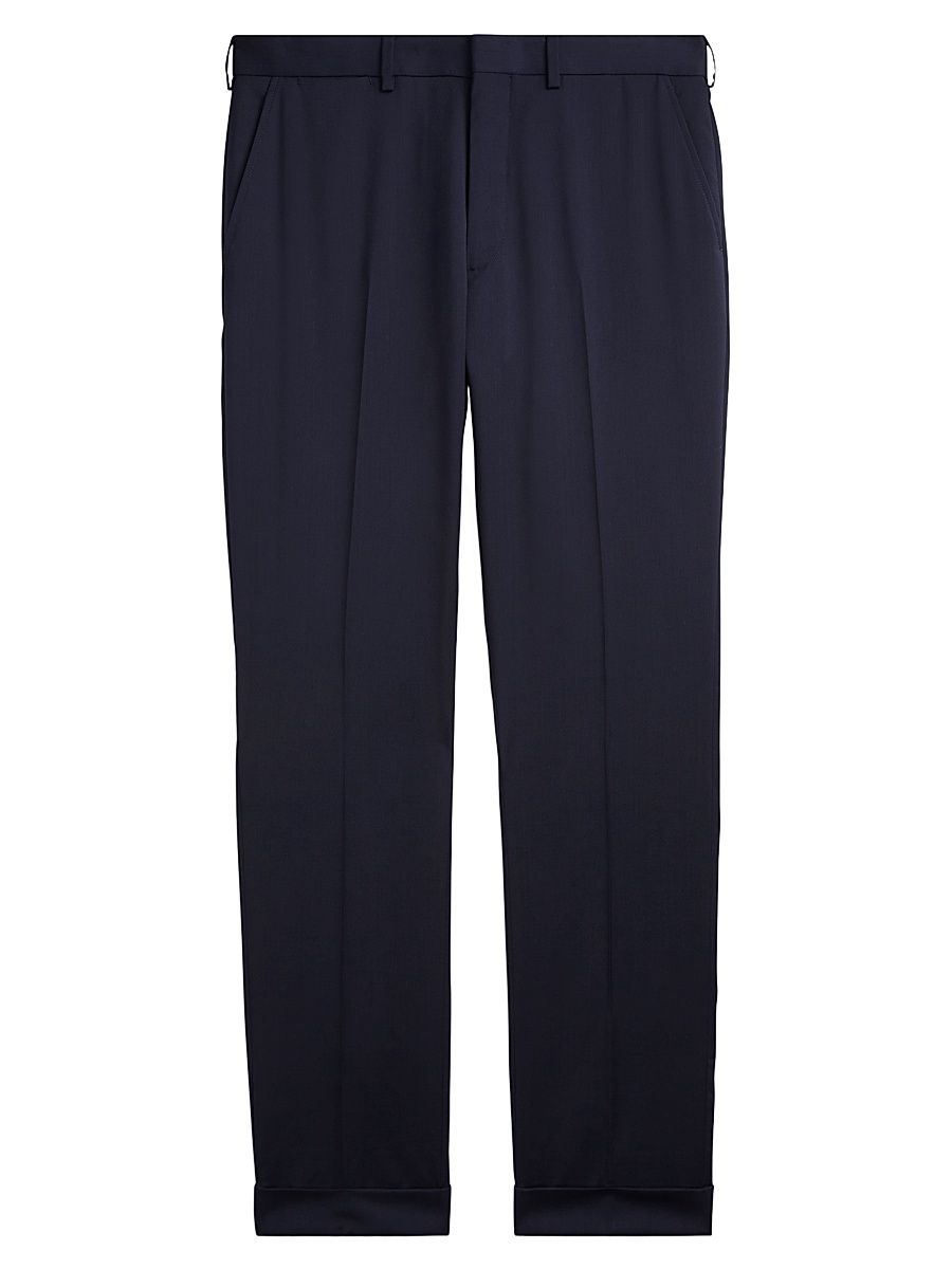 Men's Gregory Wool Trousers - Navy - Size 38