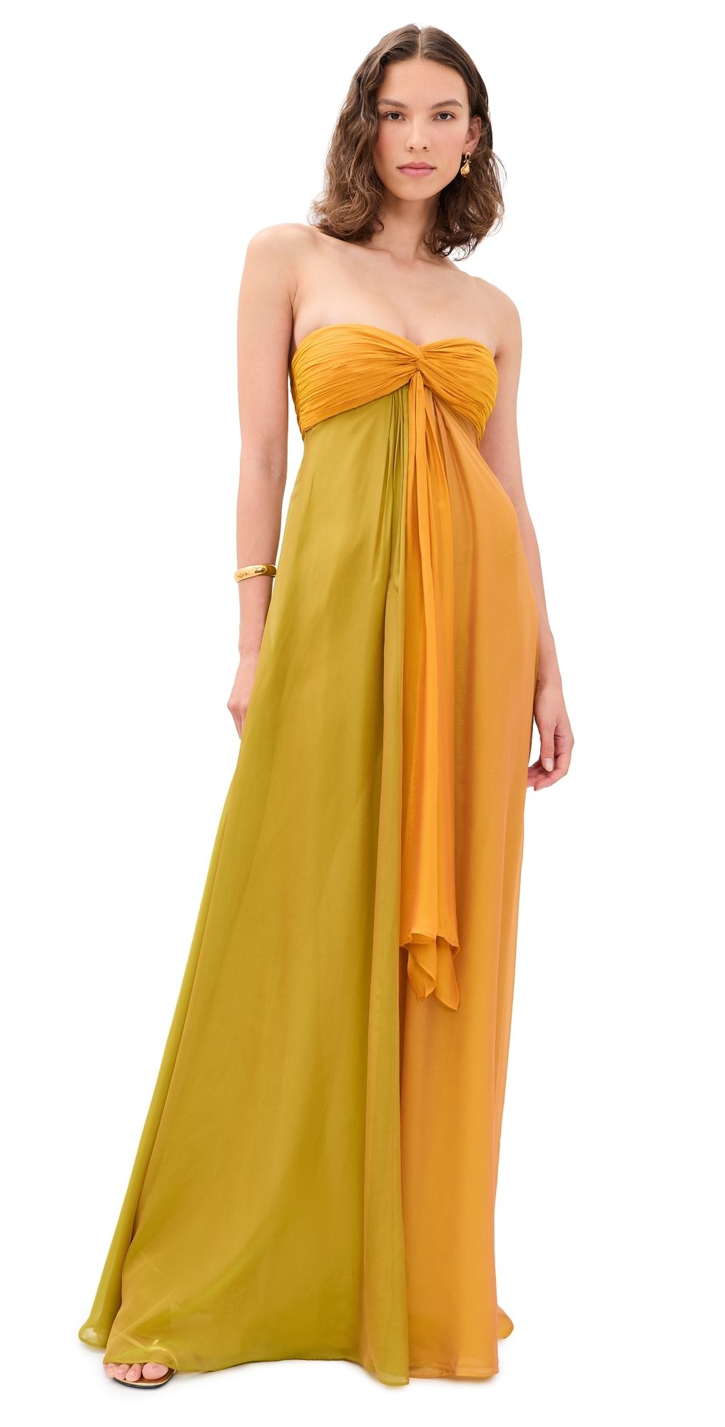 Retrofête Lunaria Chiffon Maxi Dress Iridescent Multi XXS