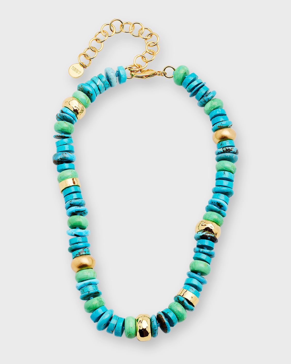 Blue and Green Turquoise Strand Necklace