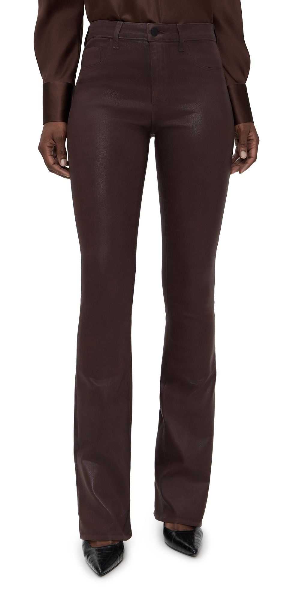 L'AGENCE Selma Sleek Baby Boot Jeans Chocolate Coated 25