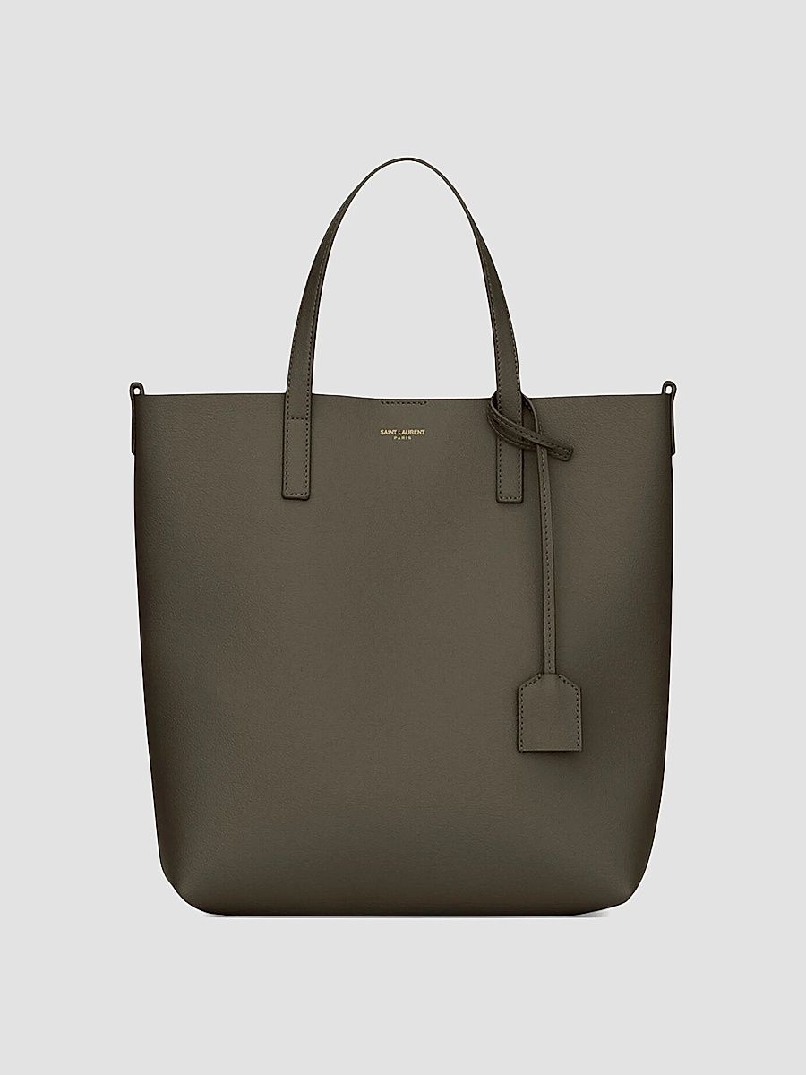 Saint Laurent Women's Shopping Tote Bag in Leather - Light Musk