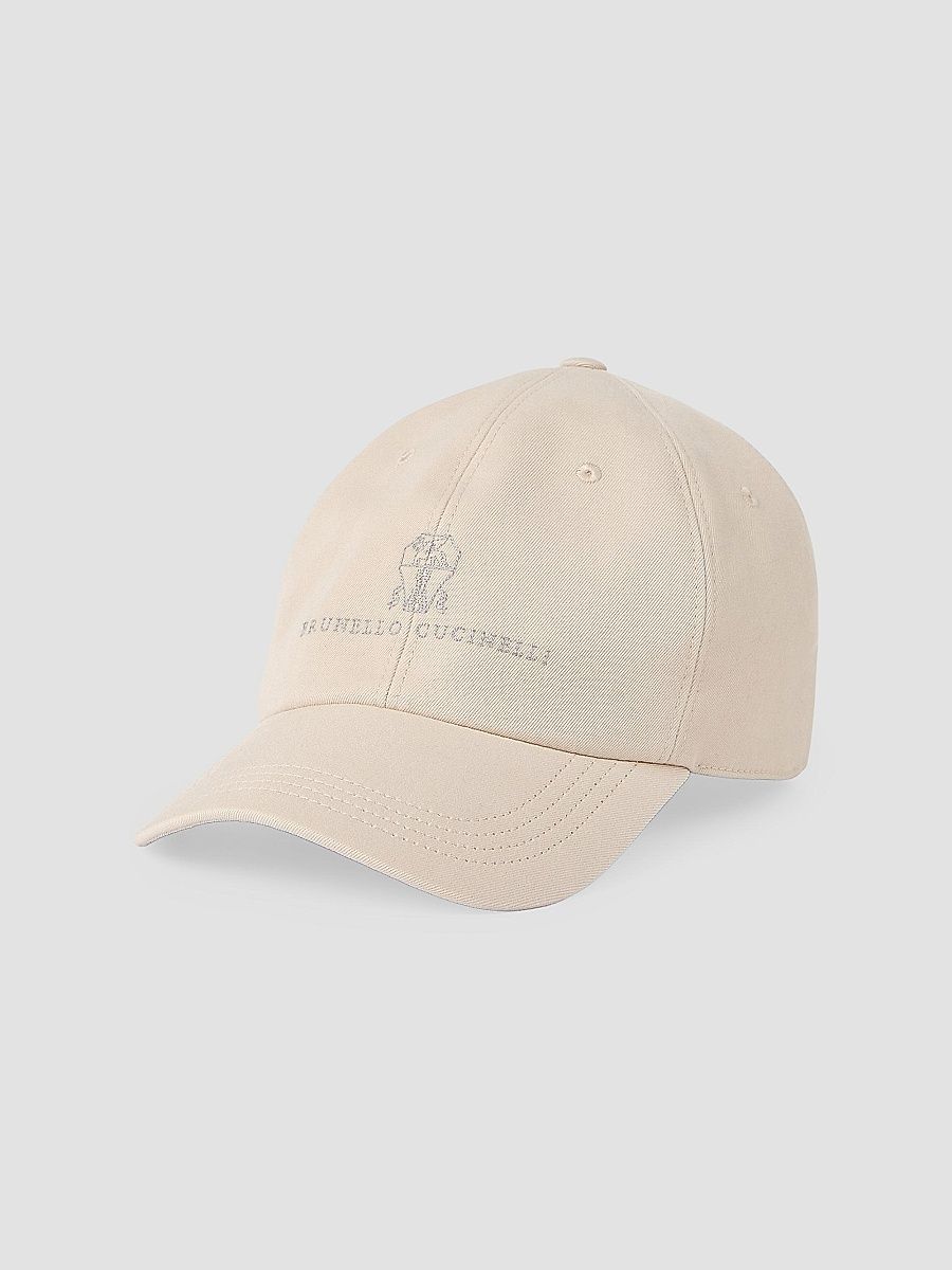 Brunello Cucinelli Men's Garment-Dyed Twisted Cotton Gabardine Baseball Cap - Beige - Size XXL