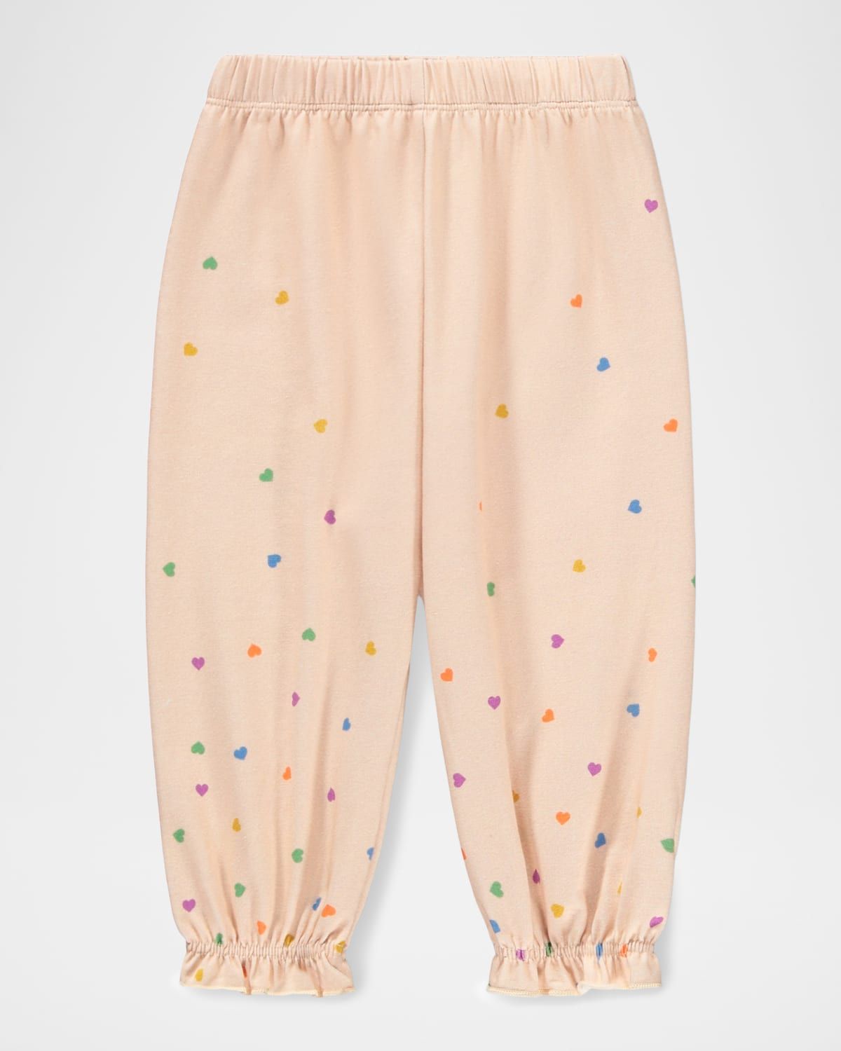 Girl & apos;s Selena Heart-Print Organic Cotton Pants, Size 6M-2
