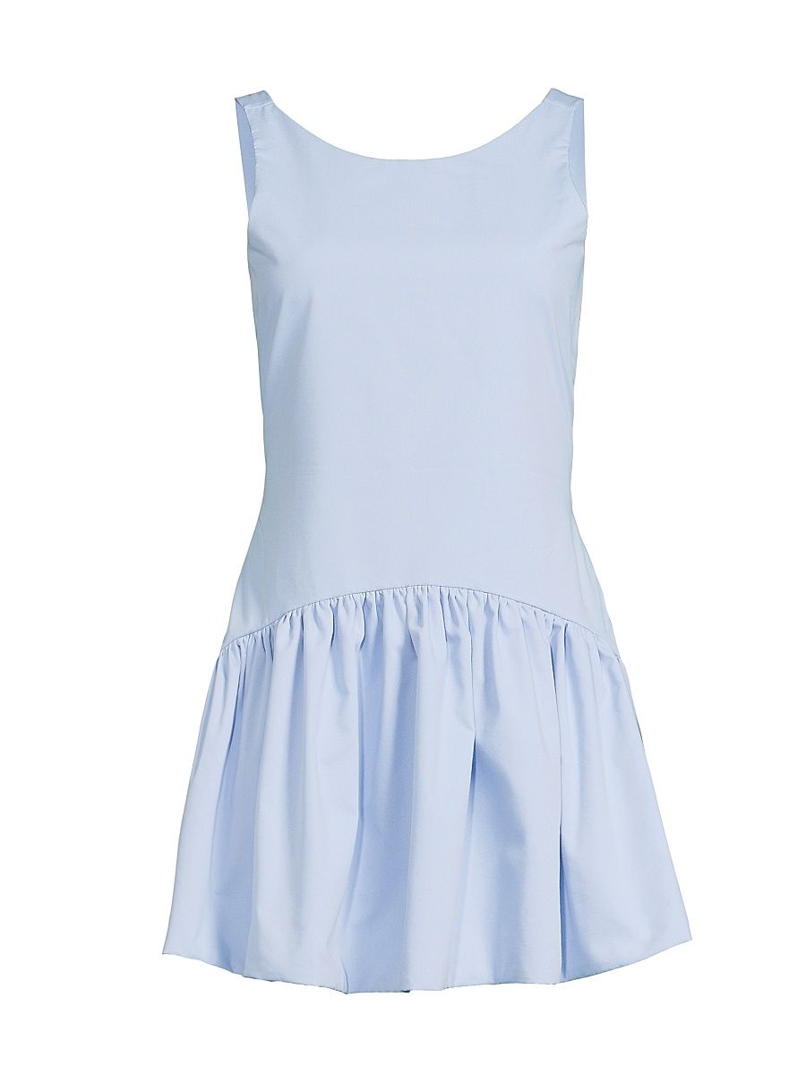 Women's Addison Colorblocked Fit & Flare Minidress - Cloud Blue - Size Large