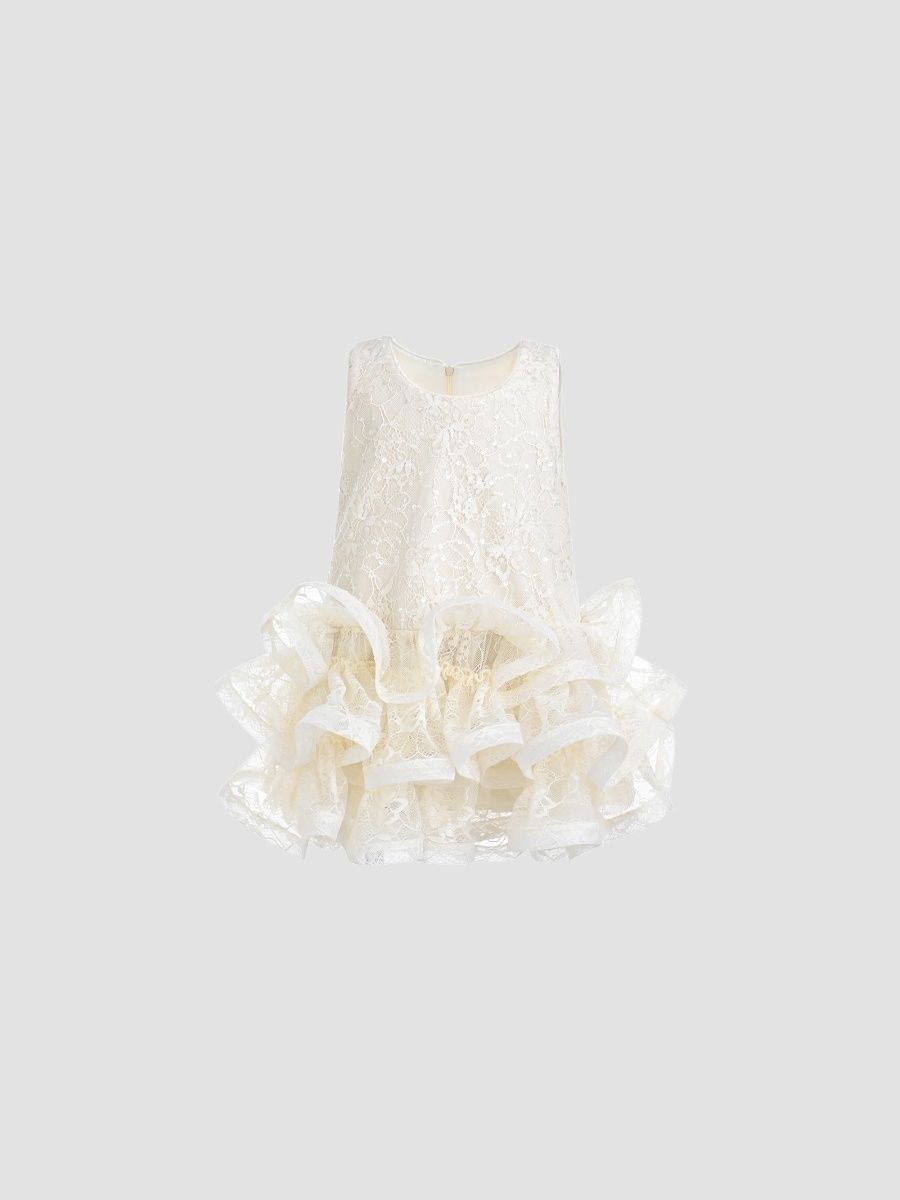 Tulleen Girl's Little Girl's & Girl's Yelena Dress - Cream - Size 9