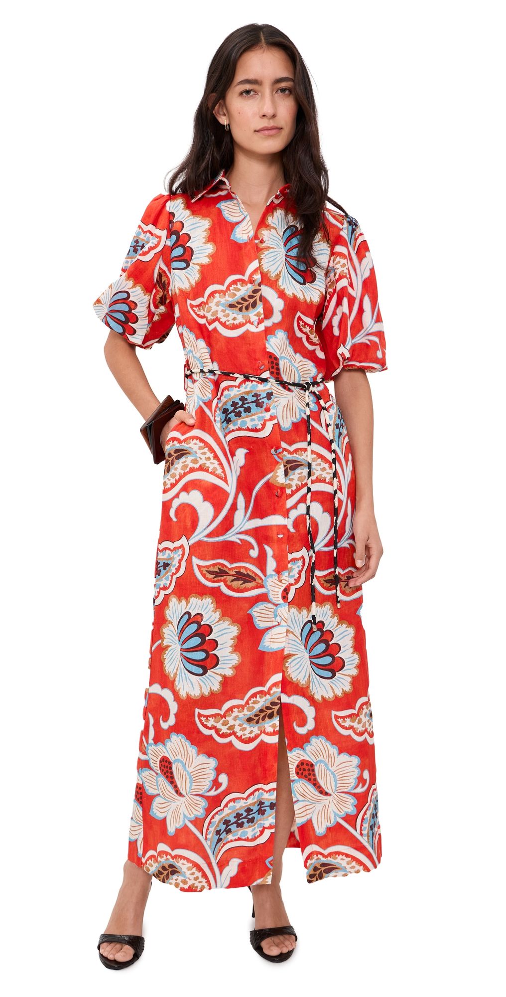 ROAME Berkeley Shirt Linen Dress Paradiso Chintz XL