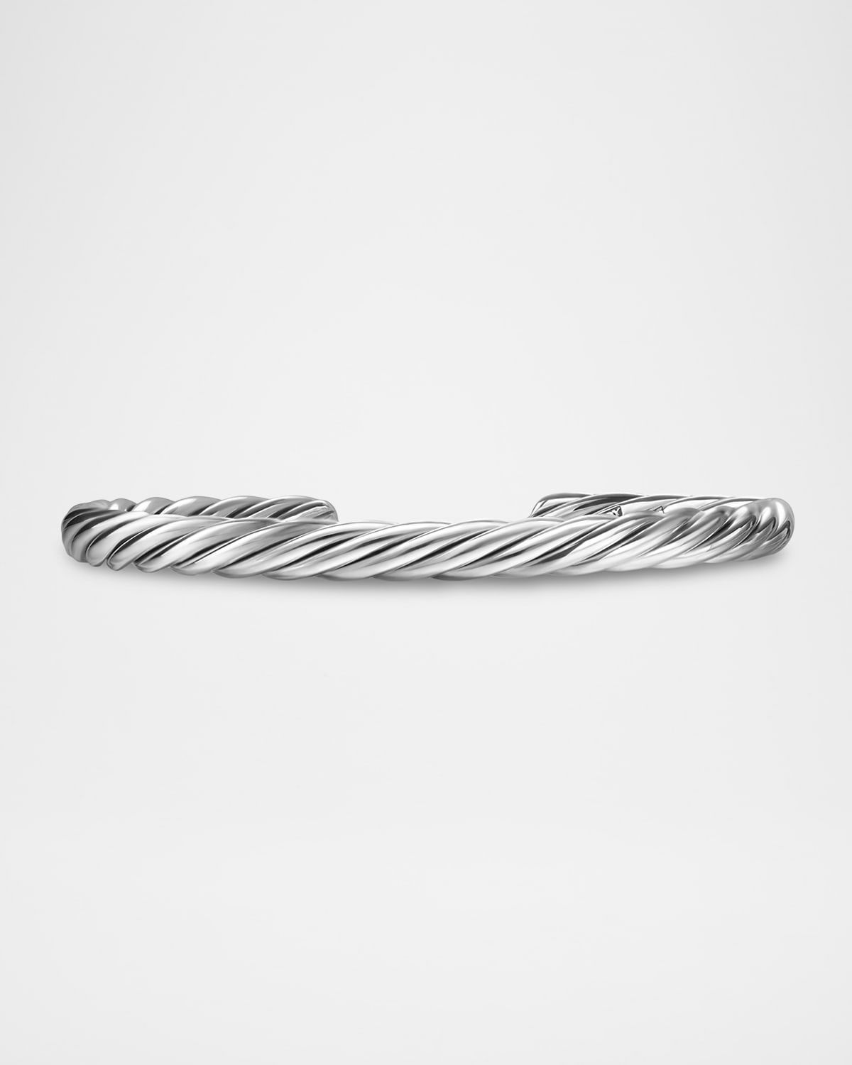Men & apos;s Cable Cuff Bracelet in Silver, 6mm