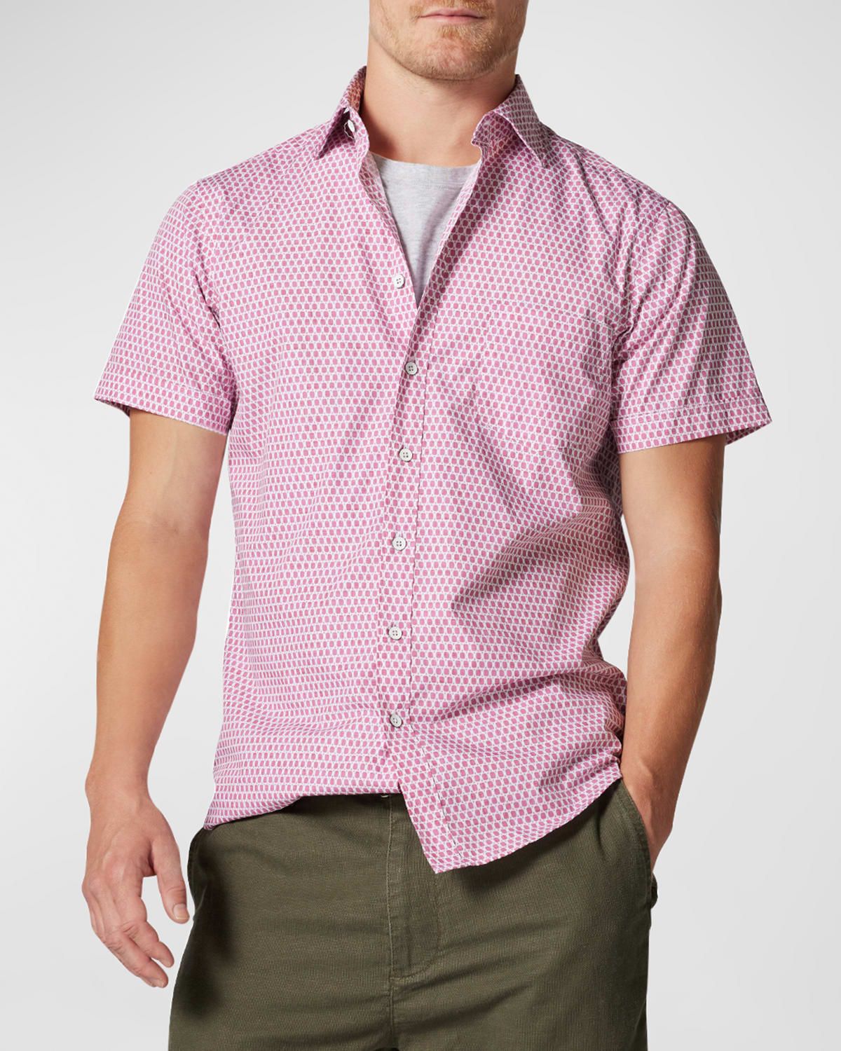 Men & apos;s Rosebank Poplin Short-Sleeve Shirt