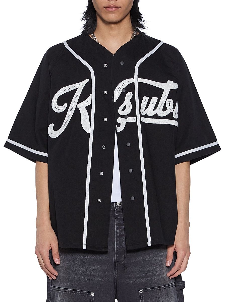 Men's Outfield Logo Baseball Jersey - Black - Size XXL