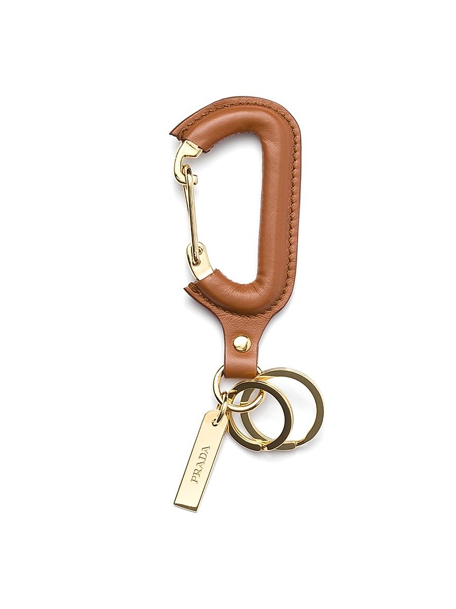 Men's Leather Key Ring - Brown